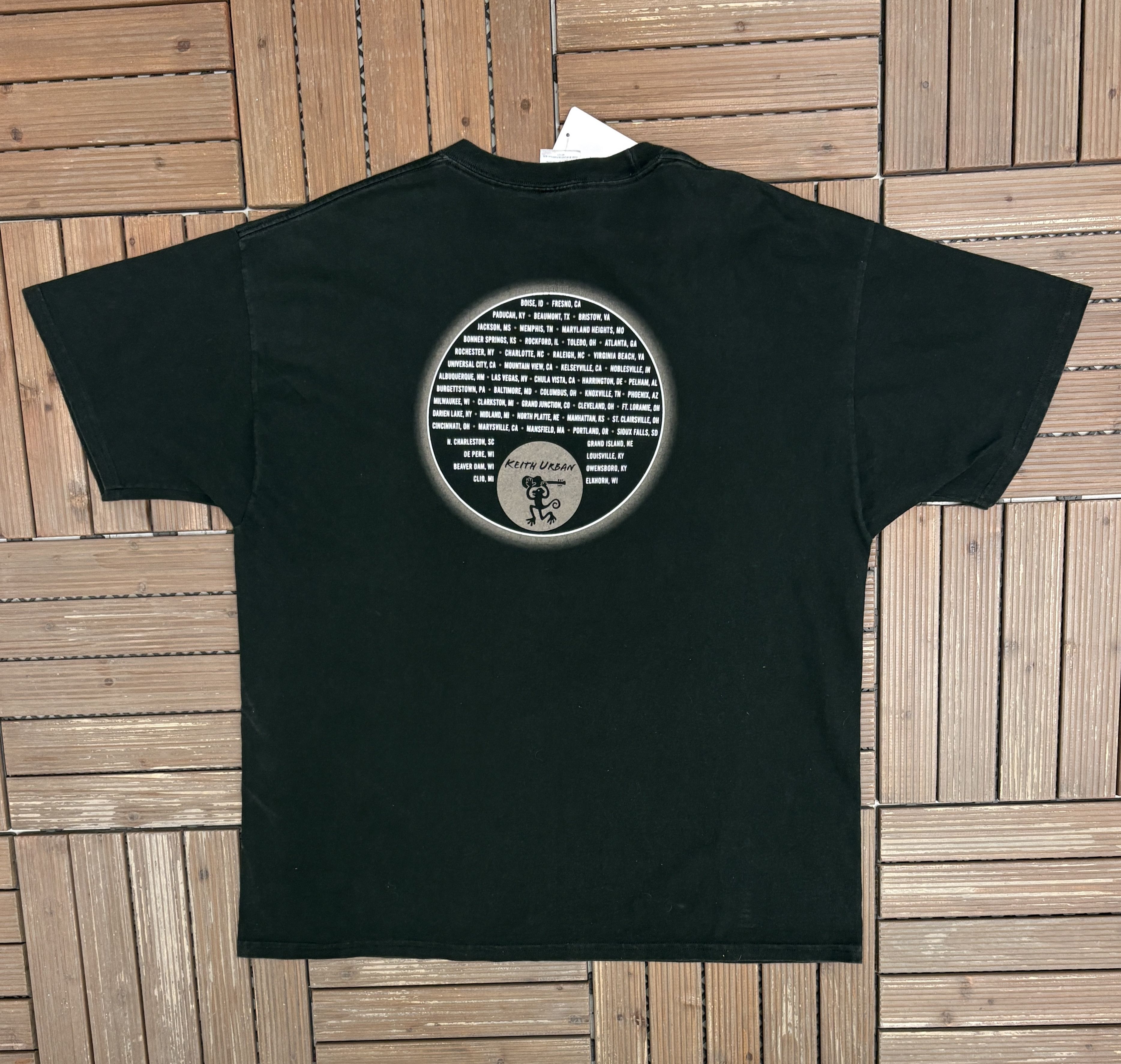 Vintage Keith Urban American Tour 2003 Vintage Black T-Shirt Tee Size US XXL / EU 58 / 5 - 4 Thumbnail