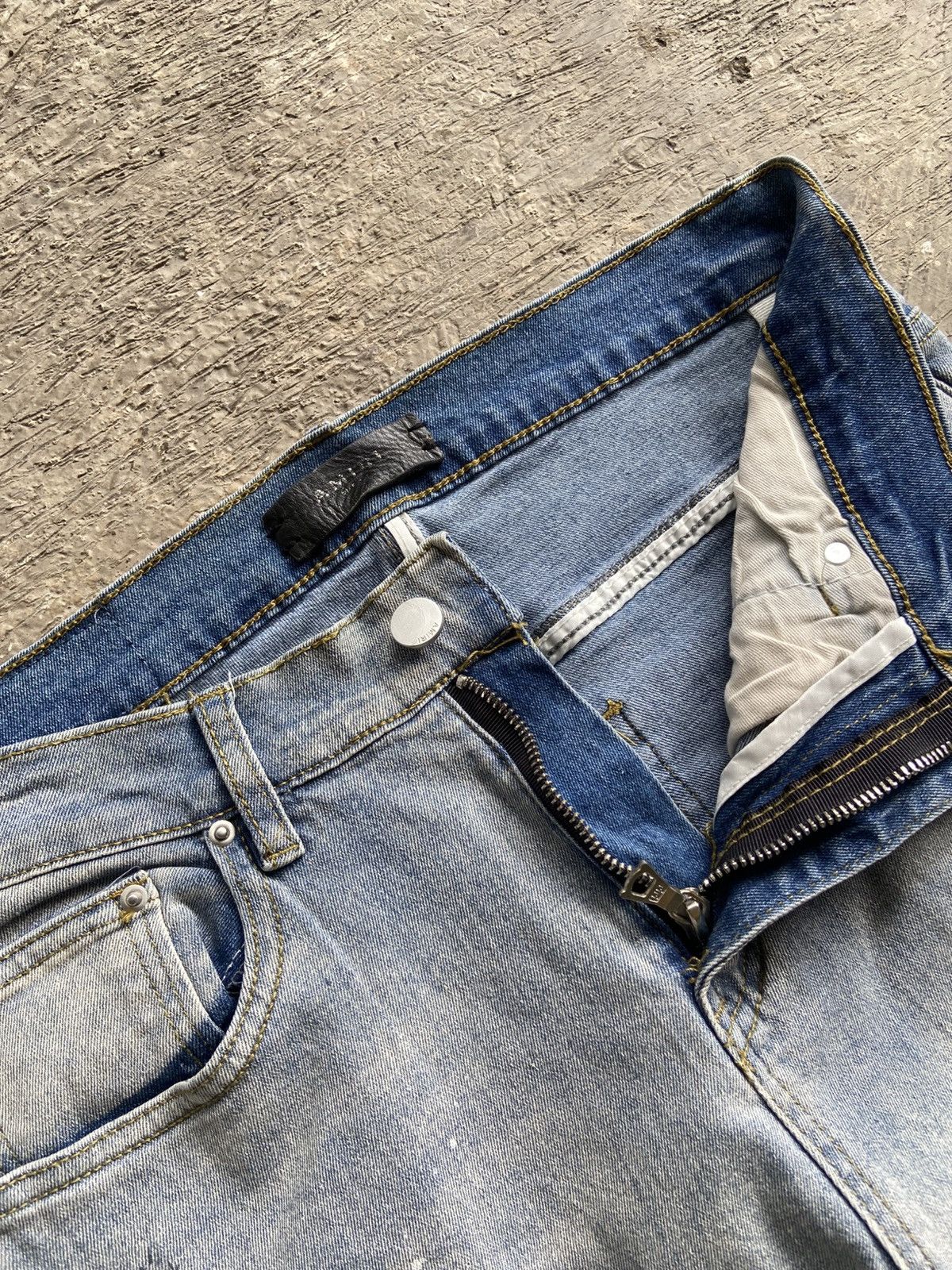 Other Painting Crazy Destressed Skinny Jeans Pants Size US 30 / EU 46 - 4 Thumbnail