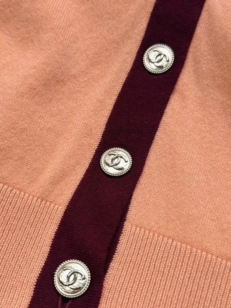 Chanel Chanel 20A Kangpeng Street Orange Pink Pin Wine Red Edge G Size XS / US 0-2 / IT 36-38 - 4 Thumbnail