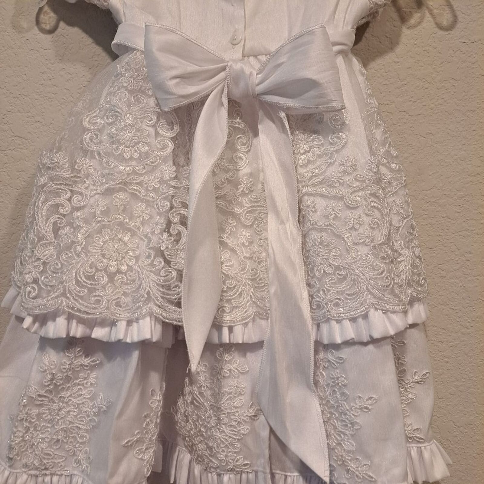 Other Girls white flower girl dress wedding Convertible 2-3 tiers Size S / US 4 / IT 40 - 6 Thumbnail