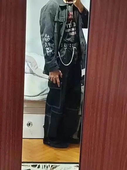 Other Loose Straight Baggy Denim Pants Size US 33 - 2 Thumbnail