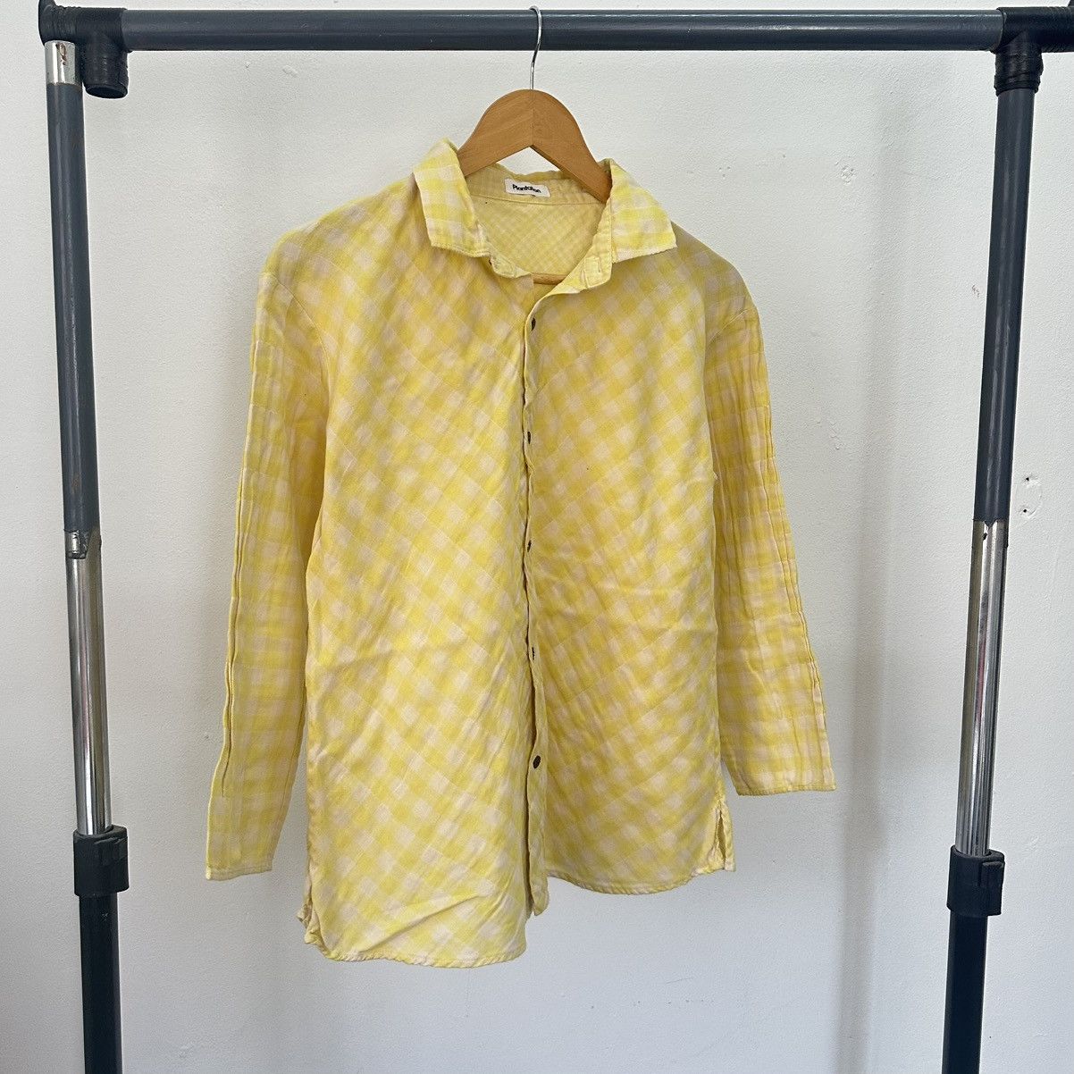 Homme Plisse Issey Miyake Plantation Checkered Button Up Size M / US 6-8 / IT 42-44 - 1 Thumbnail