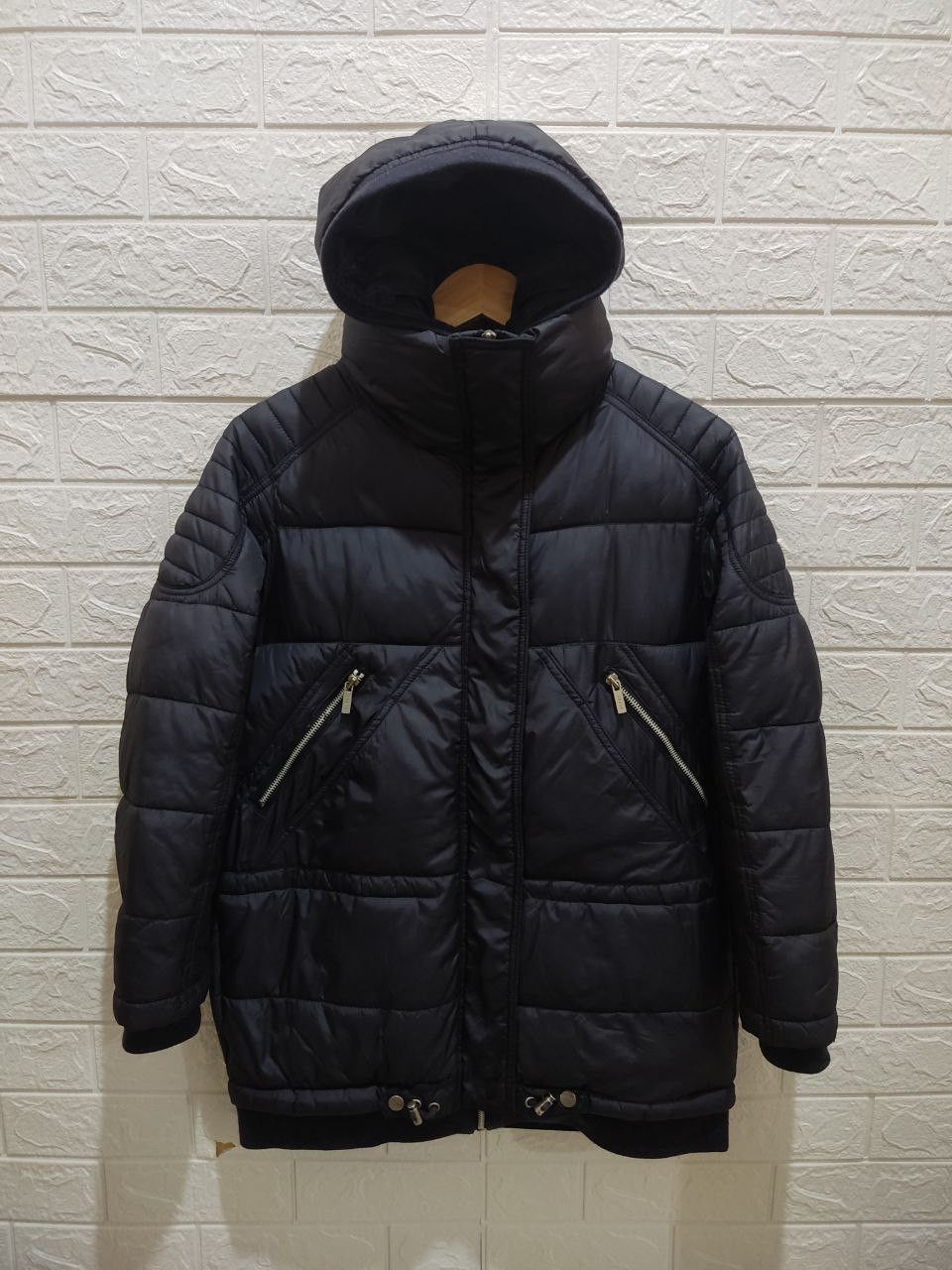 Japanese Brand CODES COMBINE Hooded Puffer Down Jacket Size US S / EU 44-46 / 1 - 2 Thumbnail