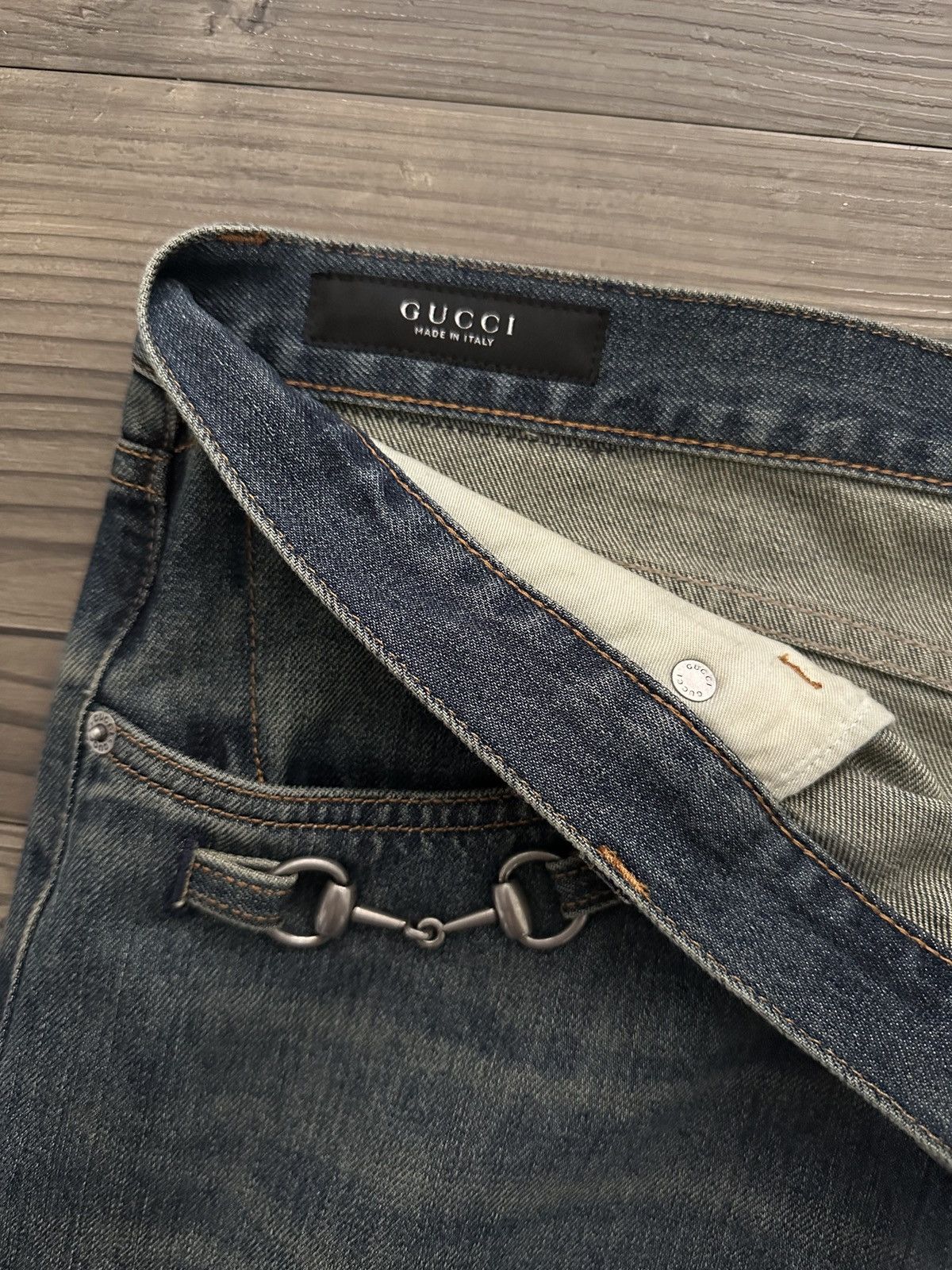 Gucci SS26 Unreleased Gucci x Demna Metal Latch Denim Size US 38 / EU 54 - 4 Thumbnail
