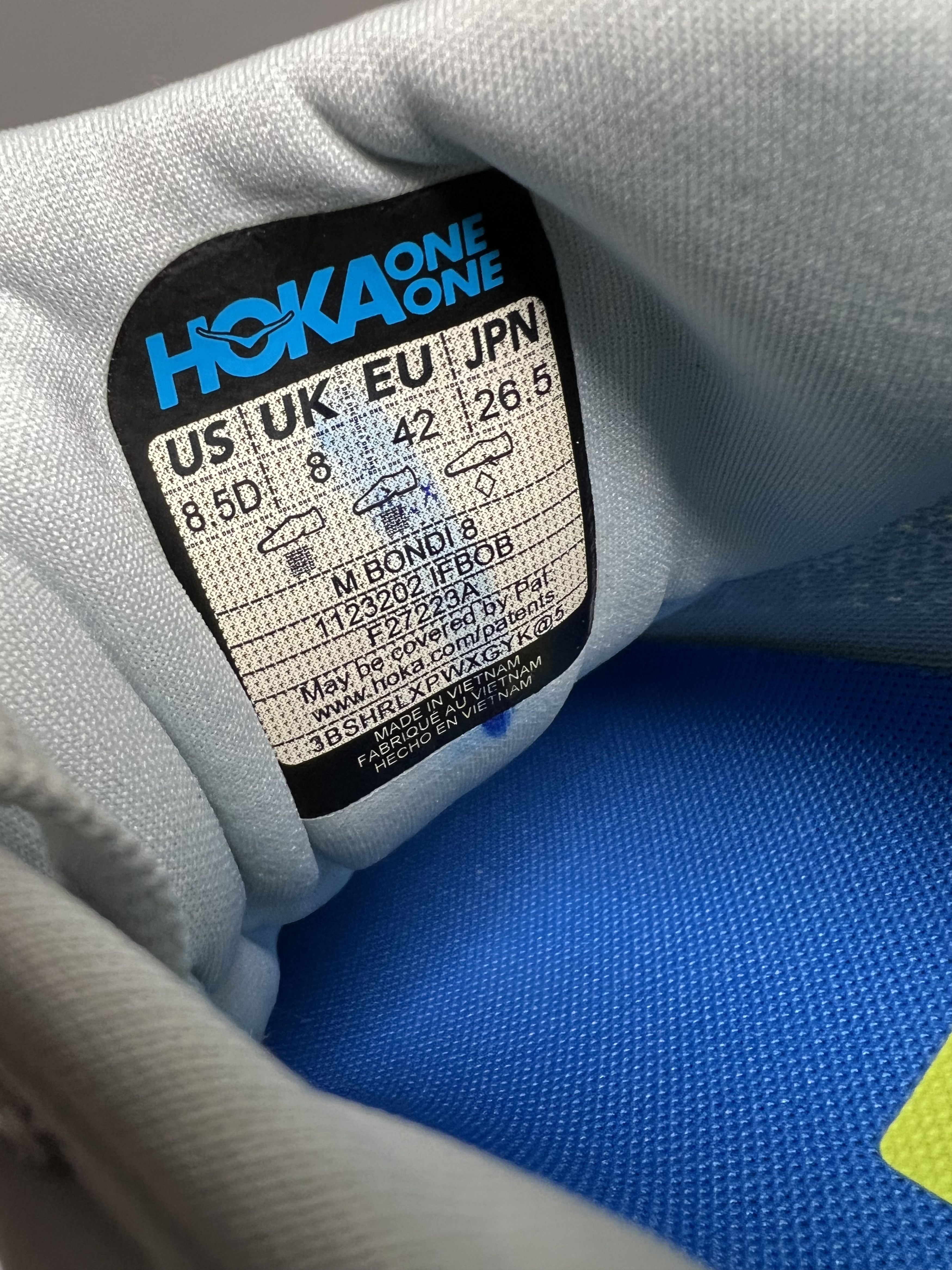 Hoka 8.5D Hoka One One Bondi 8 Men's Running Shoes Walking Gym Size US 8.5 / EU 41-42 - 10 Thumbnail