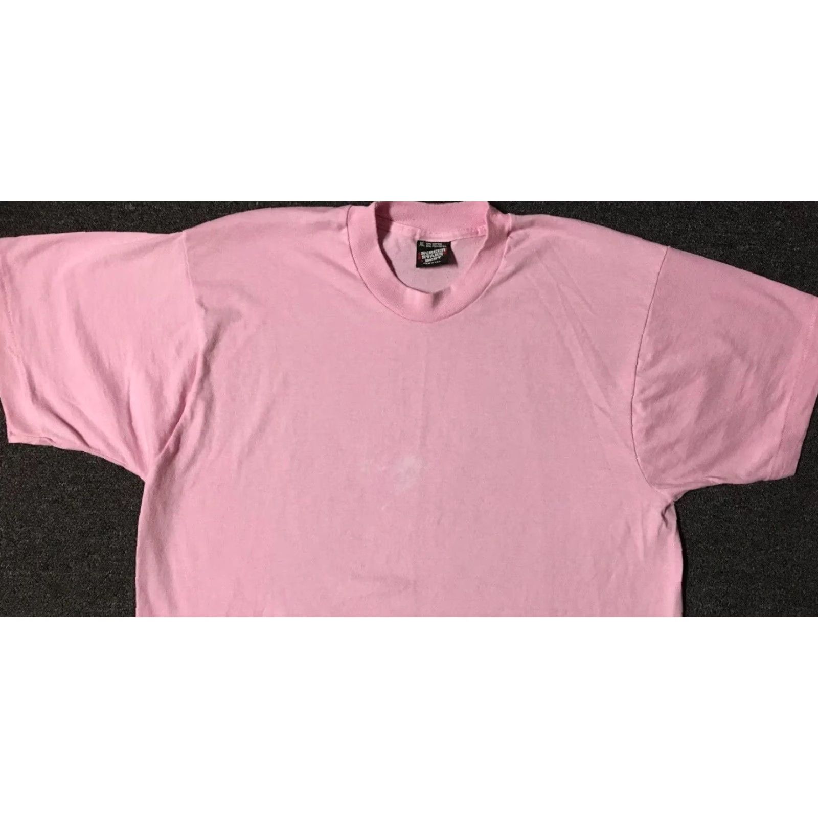 Vintage VINTAGE Single Stitch T-Shirt Mens L Pink 90s Grunge Biker Punk Skate Surf Track & Field Distressed Distressed, Faded, Vintage 80s 90s USA Made Shirt Size US L / EU 52-54 / 3 - 6 Thumbnail