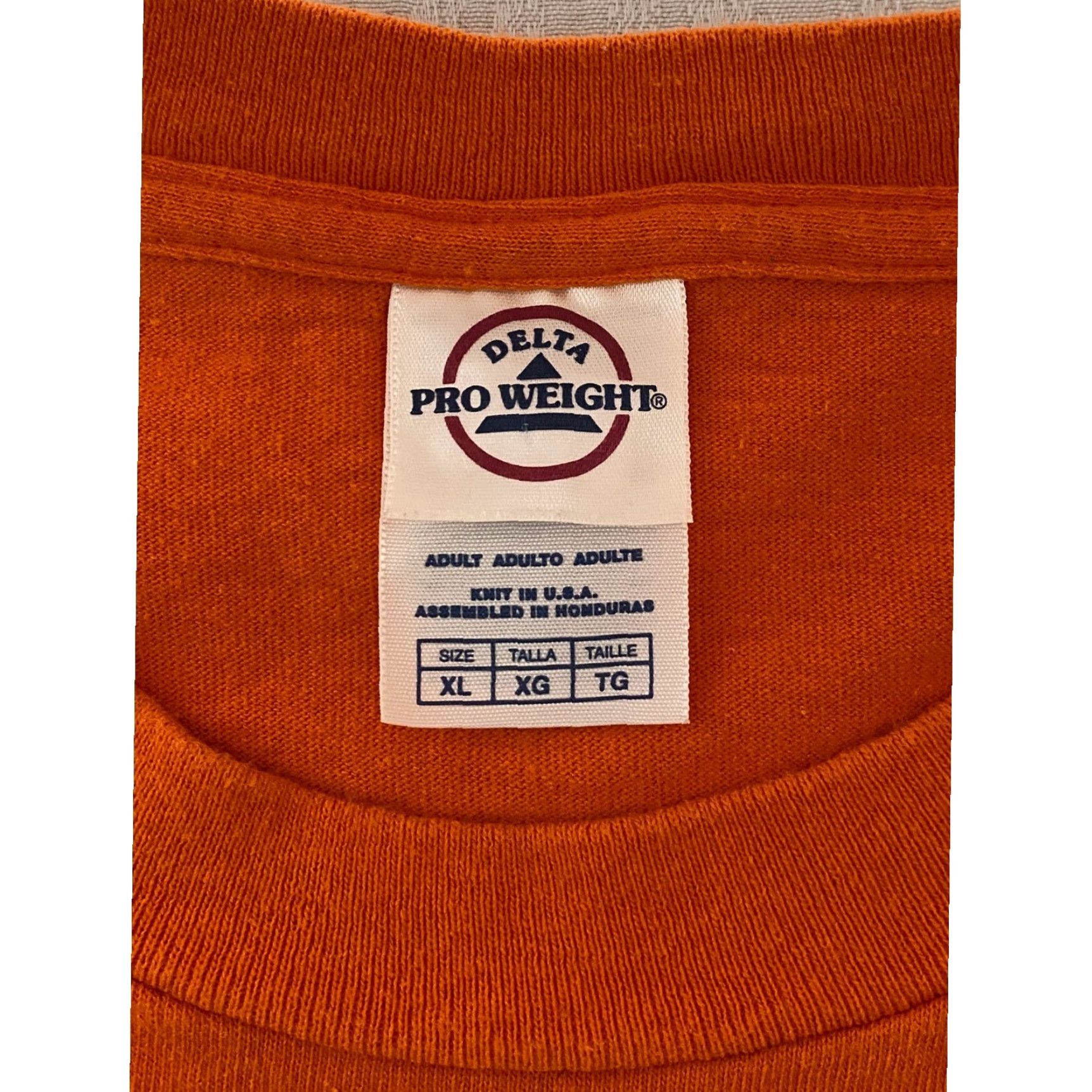 Vintage Delta Pro Weight T Shirt Orange Mens XL Adult Graphic Tee Size US XL / EU 56 / 4 - 4 Thumbnail