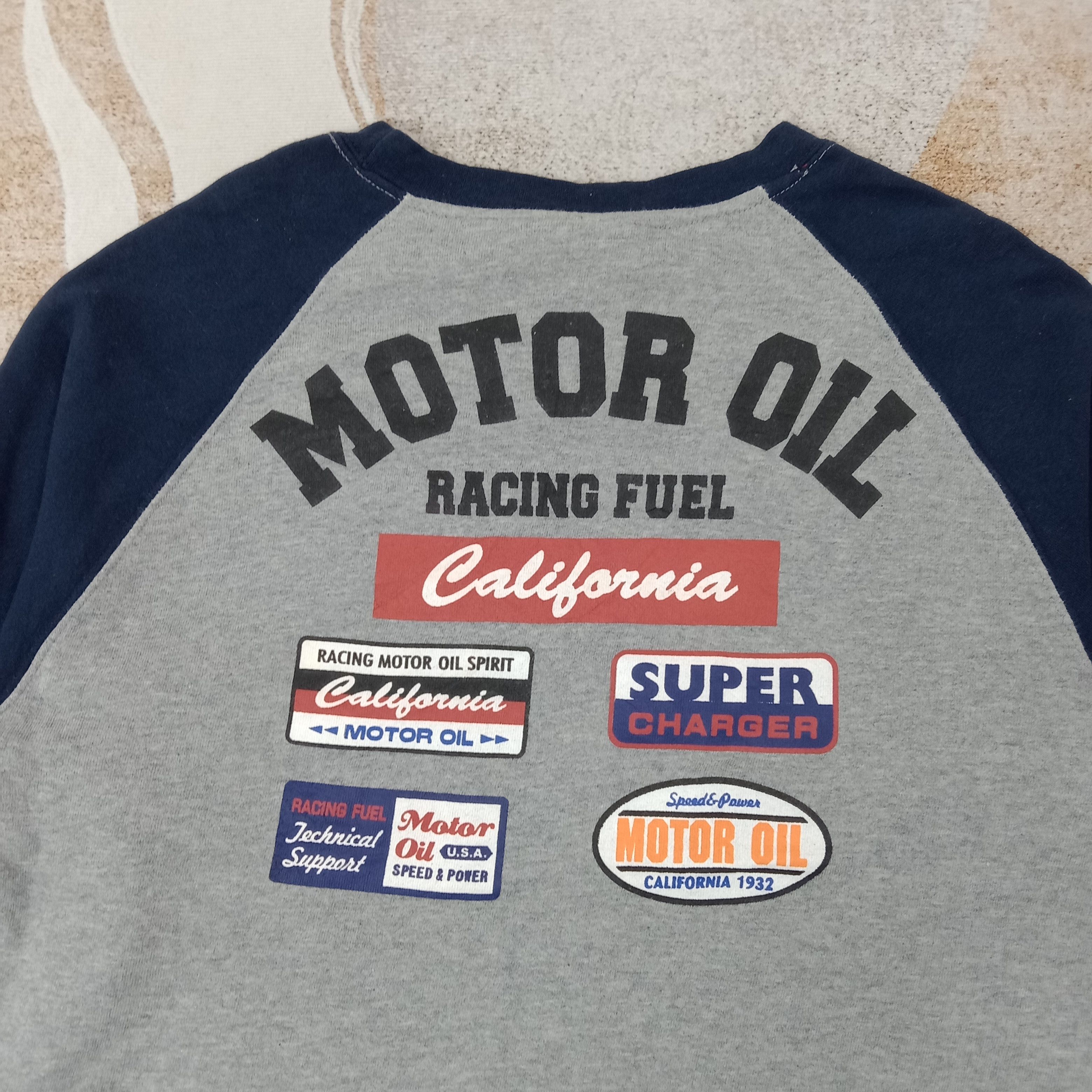 Japanese Brand Lubricant 76 Motor Oil Racing Sweatshirt C261N5 Size US M / EU 48-50 / 2 - 2 Thumbnail