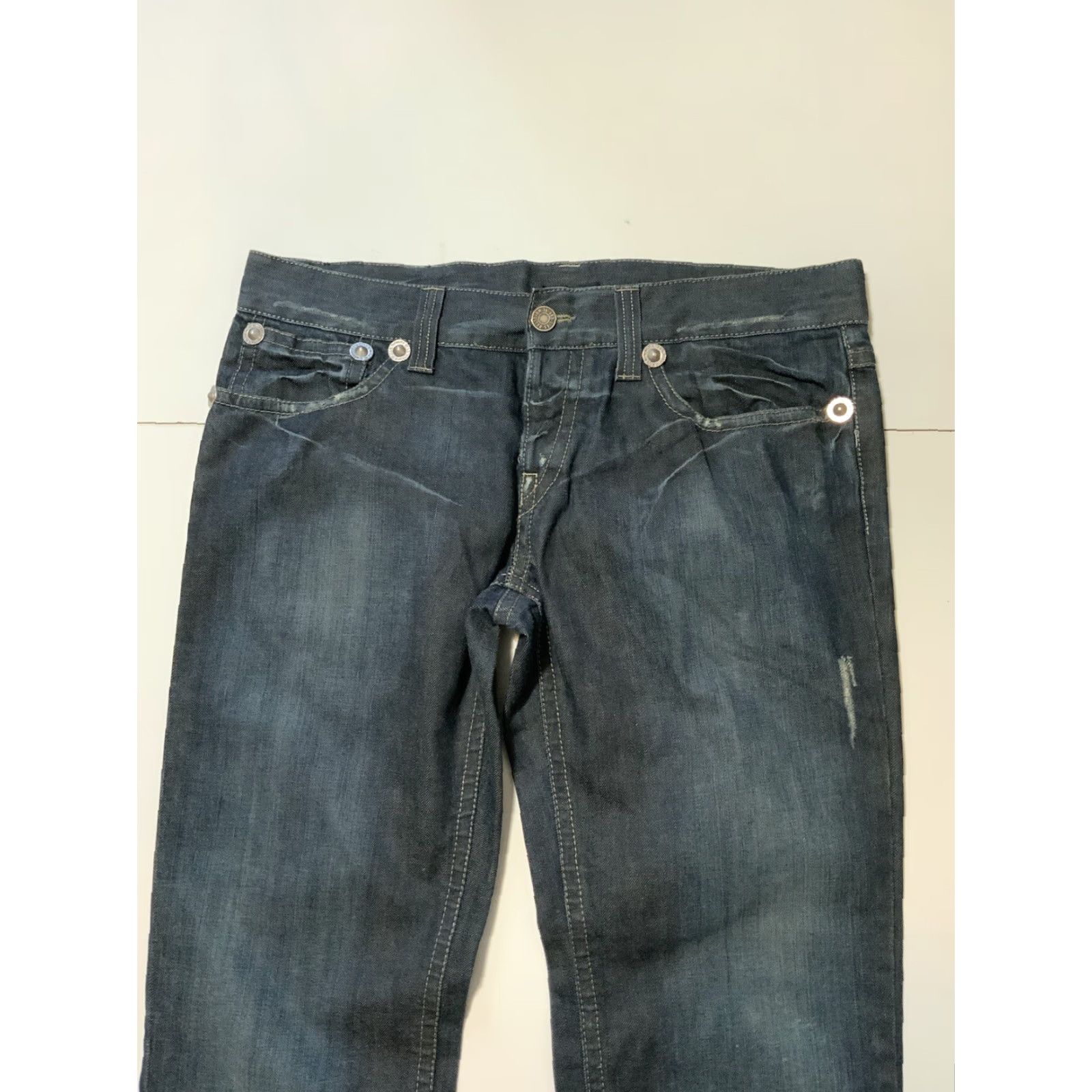 John Richmond VINTAGE John Richmond Jeans Button Fly Rock N Roll Denim Sz. 36 Men Blue 36 Inseam Rock Theme 90s Mens Size US 36 / EU 52 - 7 Thumbnail