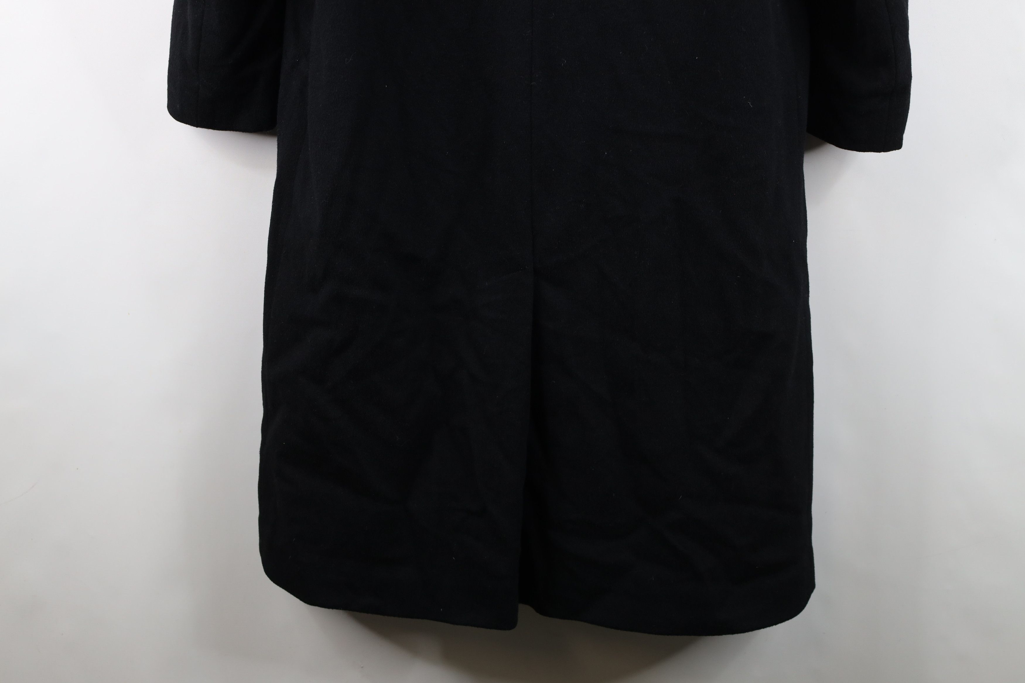 Vintage Vintage 50s 60s Collar Wool Trench Coat Jacket Black USA Size M / US 6-8 / IT 42-44 - 15 Thumbnail
