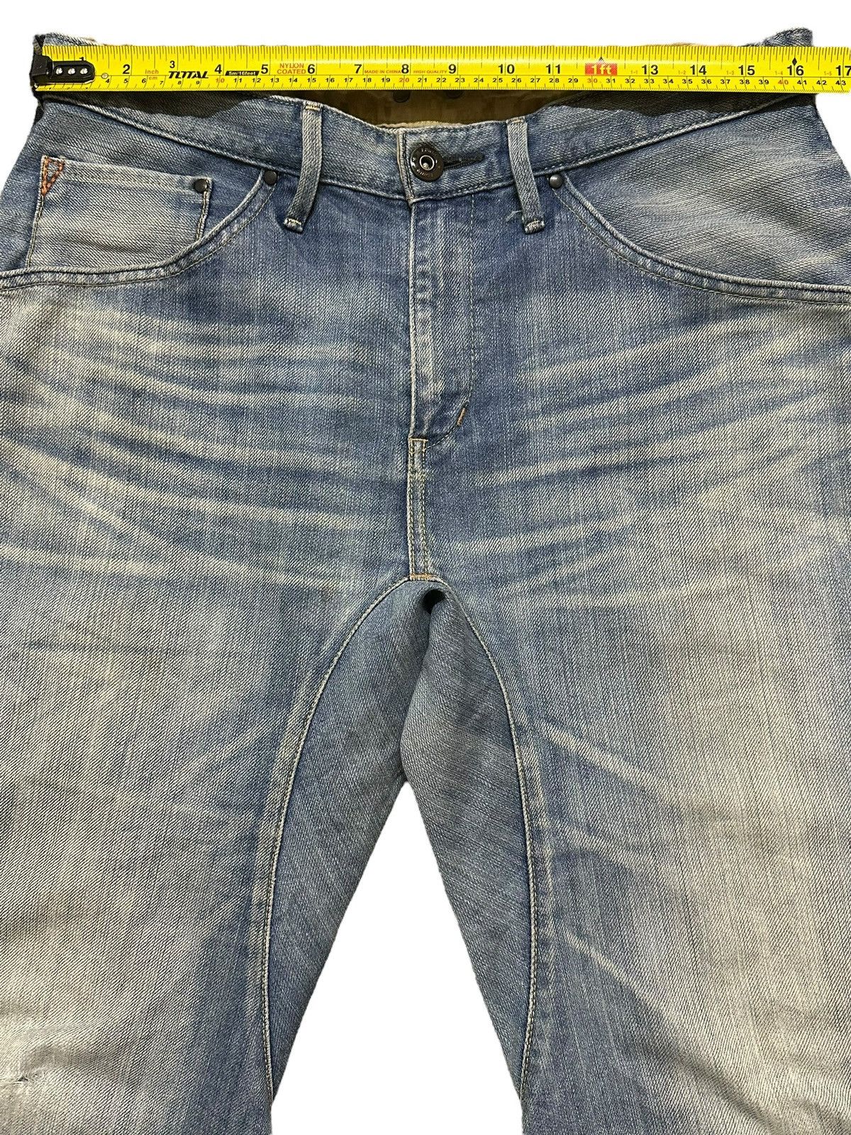 Edwin Vintage Edwin E-Function Blue Faded Wash Style Loose Jeans Size US 32 / EU 48 - 12 Thumbnail