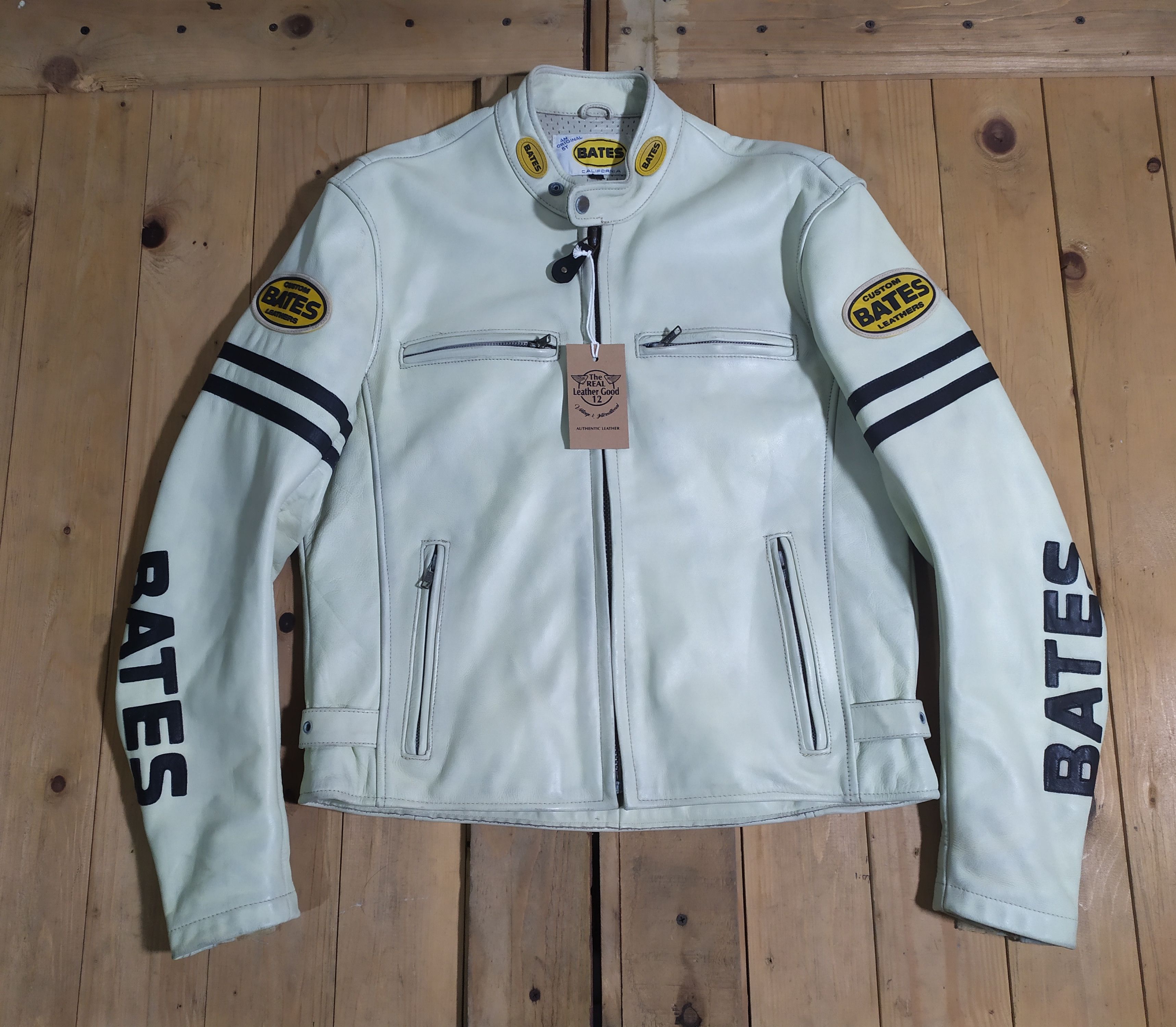 Bates Hats × Genuine Leather BATES CALIFORNIA LEATHER SINGLE RIDER JACKET Size US L / EU 52-54 / 3 - 2 Thumbnail