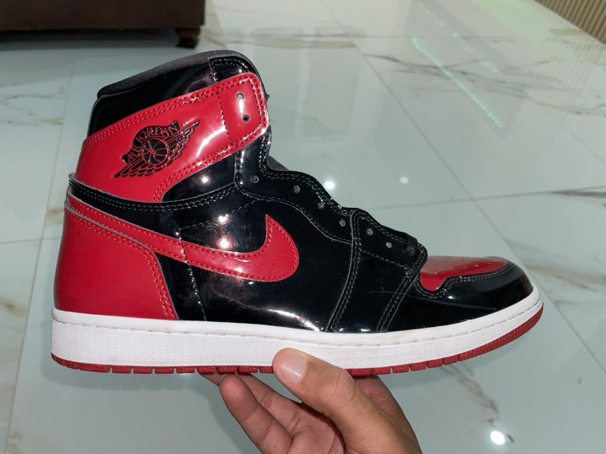 Jordan Brand Jordan 1 Retro High OG Patent Bred Size US 11 / EU 44 - 10 Thumbnail