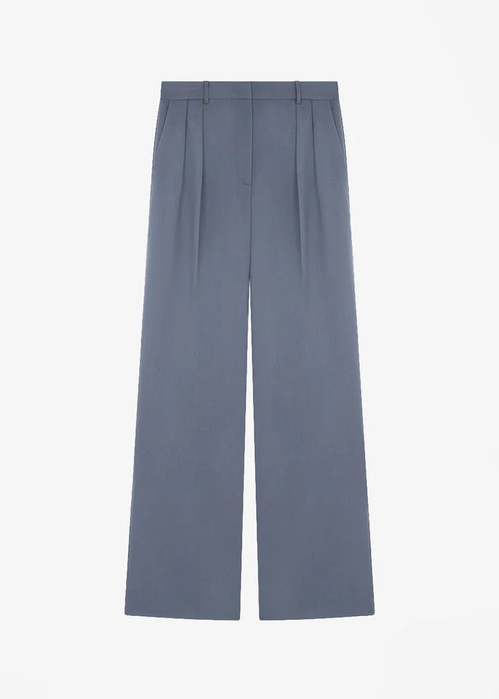 Loulou de Saison o1s22i1n1024 Sbiru Double Pleat Trousers in Grey Size 30" / US 8 / IT 44 - 1 Thumbnail