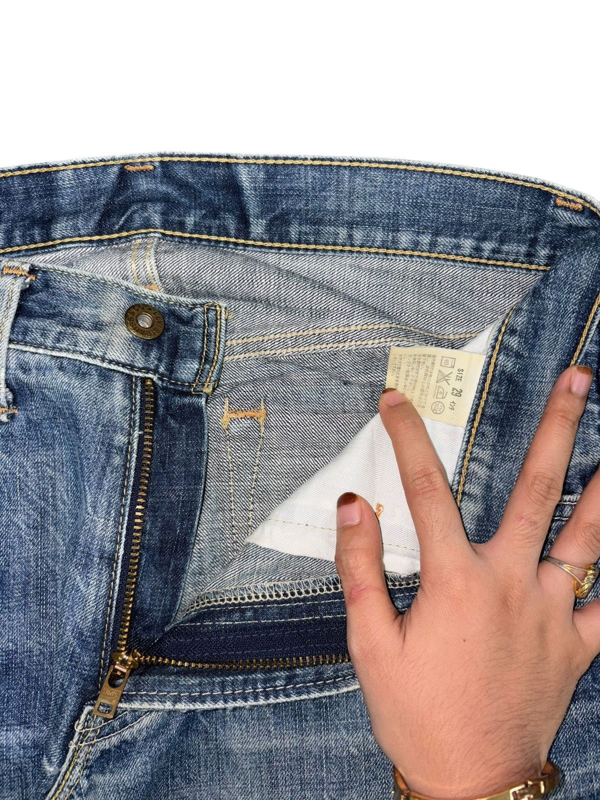 Levi's Vintage 90s Levis 502 Faded Wash Distressed Loose Jeans Size US 30 / EU 46 - 5 Thumbnail