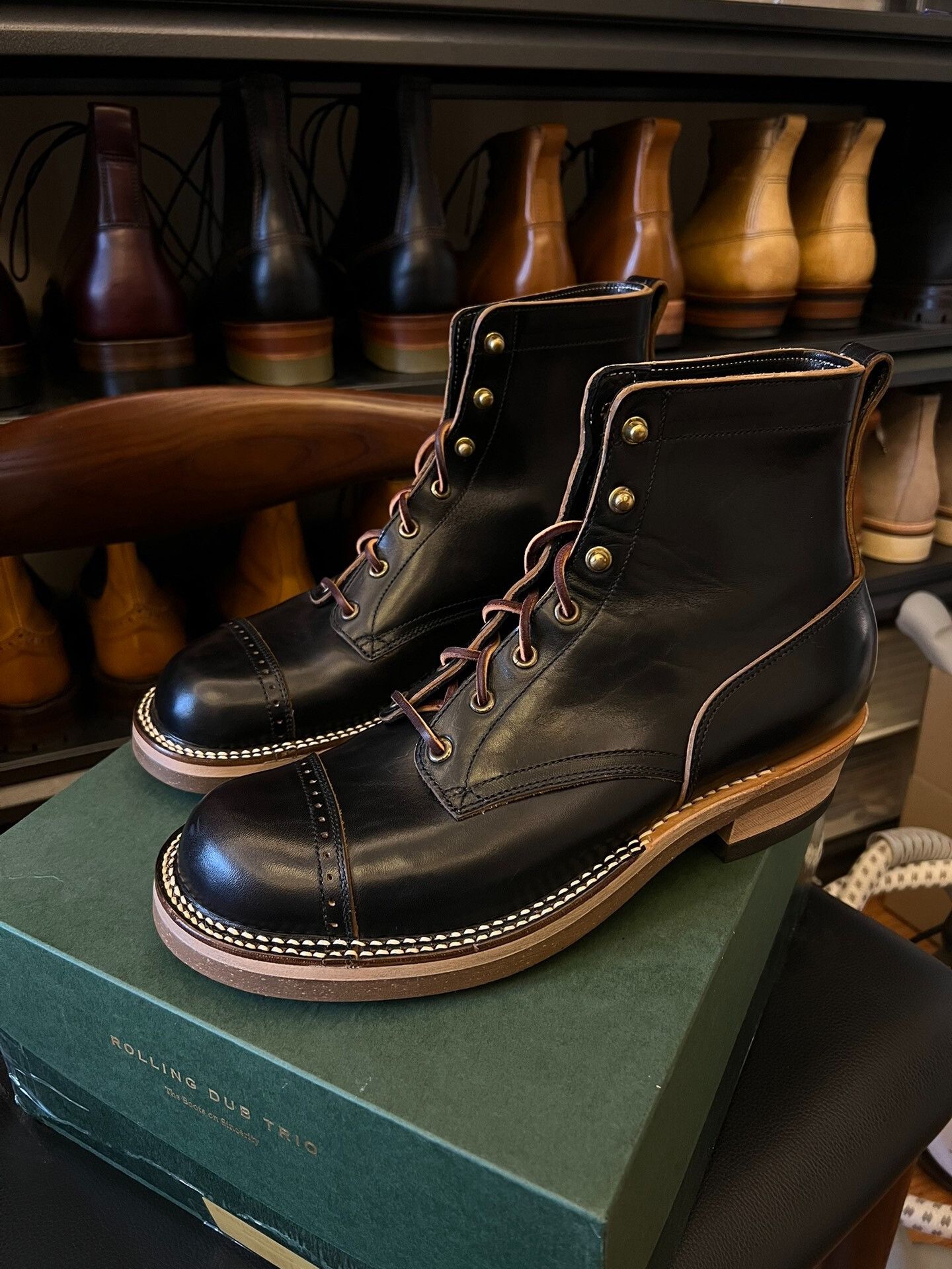 Rolling Dub Trio ROLLING DUB TRIO BF01 Horsehide Work Boots Size US 10 / EU 43 - 1 Thumbnail