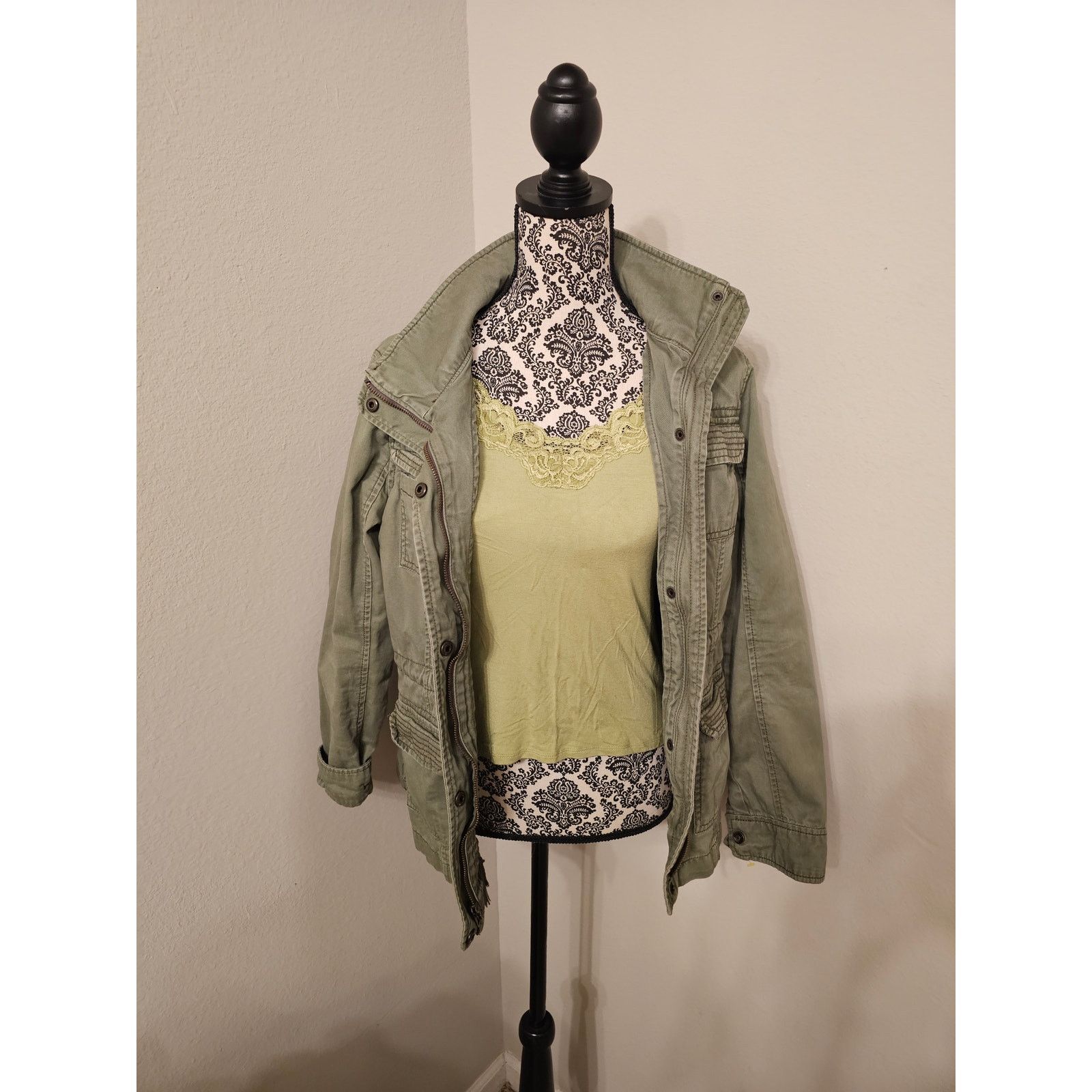 Hollister Vtg Y2K Hollister Womens Med Military Army Green Bella Elena Size M / US 6-8 / IT 42-44 - 3 Thumbnail