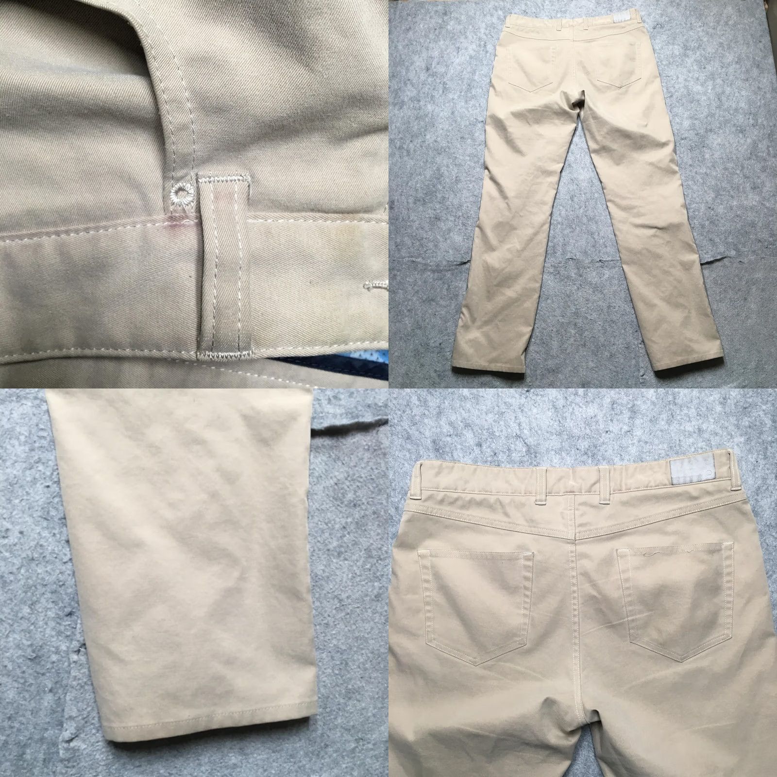 Peter Millar VINTAGE Peter Millar EB66 Pants Mens 34x32 Beige Khaki 5-Pocket Golf Performance Size US 34 / EU 50 - 8 Thumbnail