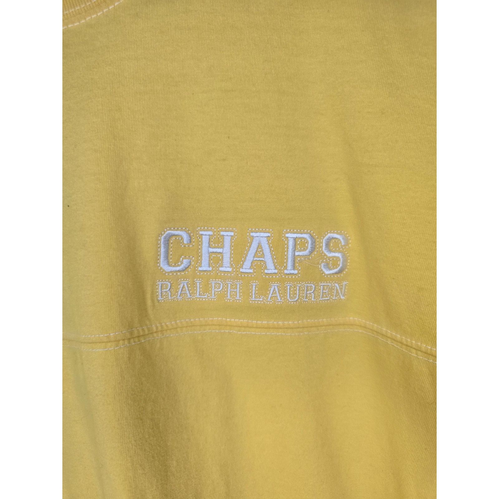Other Vintage Chaps Ralph Lauren Shirt Mens XL Yellow Y2K Tee Size US XL / EU 56 / 4 - 3 Thumbnail