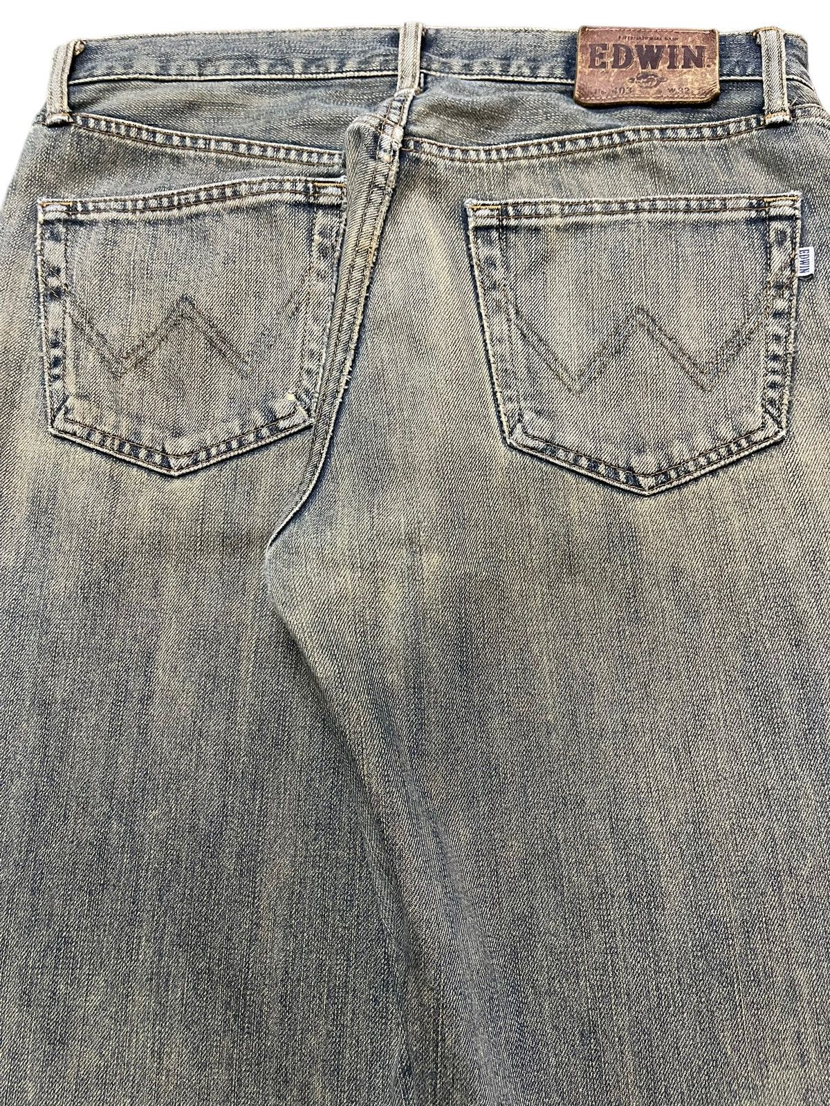 Edwin Vintage Edwin Faded Wash Distressed Loose Jeans Size US 32 / EU 48 - 6 Thumbnail