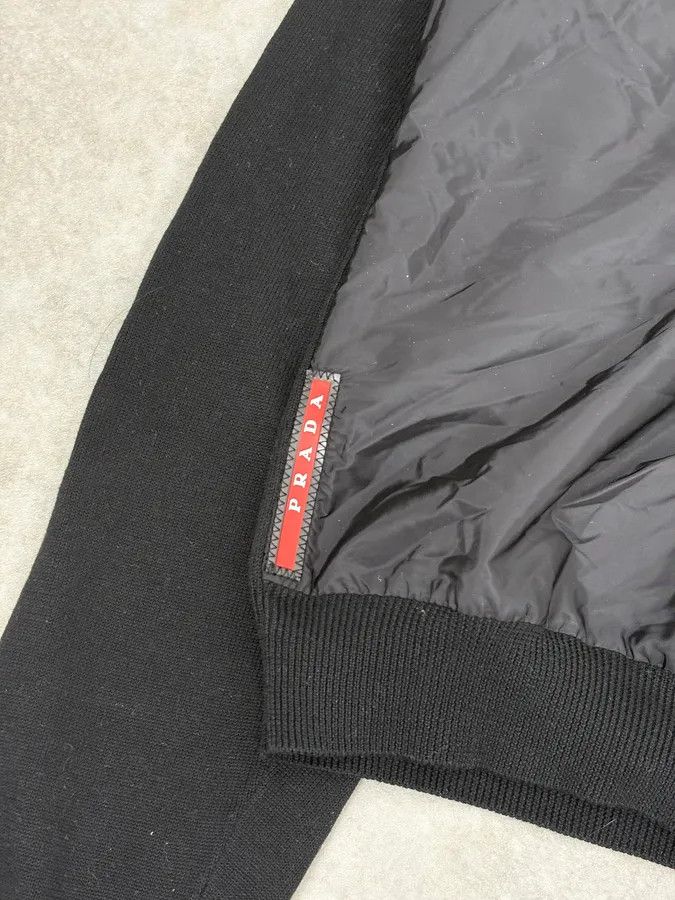 Prada SS2014 Prada Hybrid Black Minimalist Cardigan Size US XS / EU 42 / 0 - 9 Thumbnail
