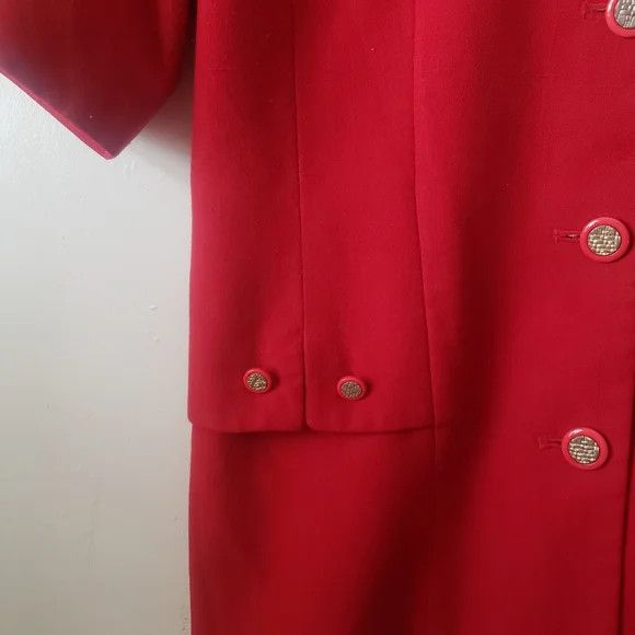 Other Vintage/90s Red Short Sleeve Blazer Jacket Size L / US 10 / IT 46 - 4 Thumbnail
