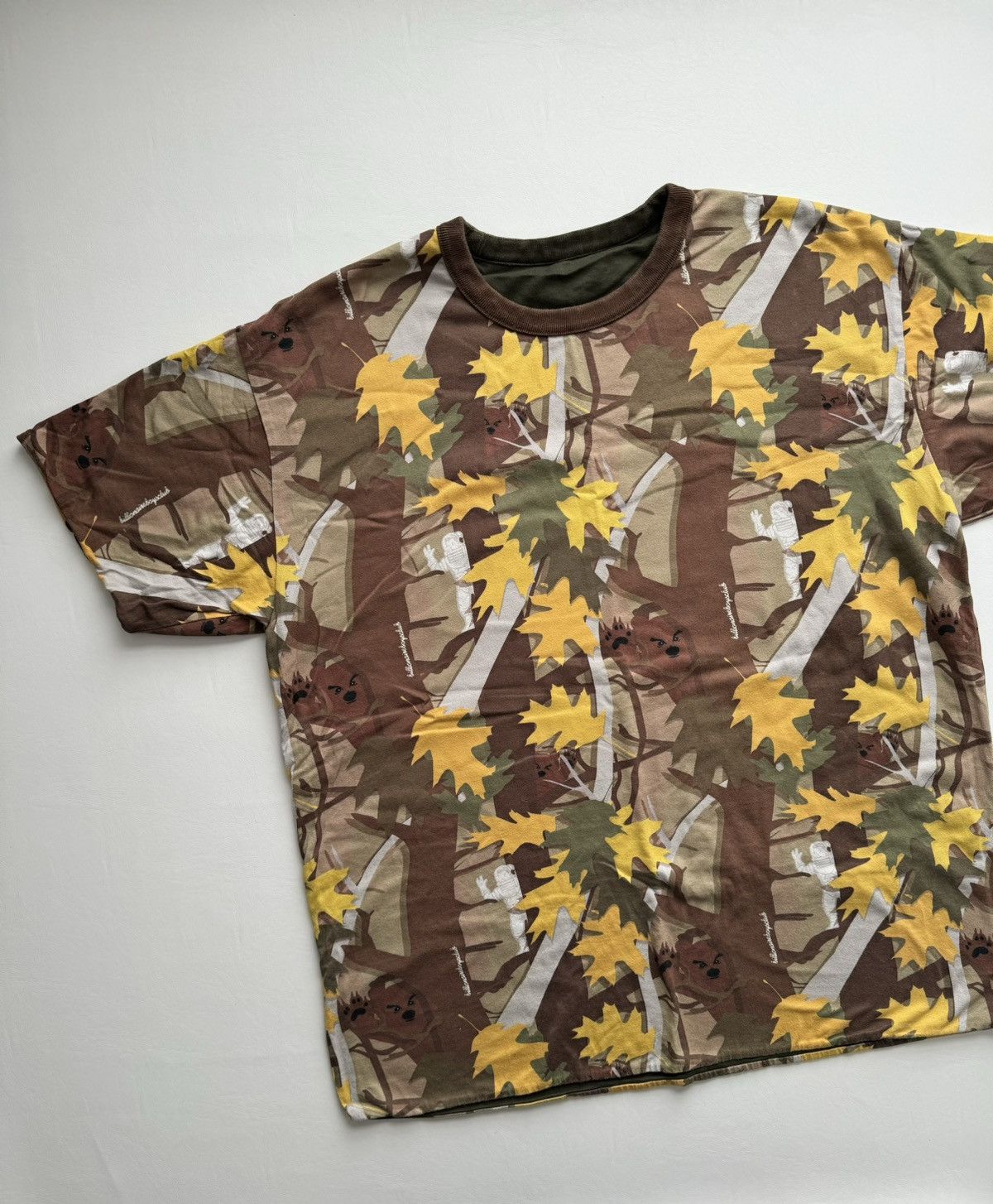 Image of Billionaire Boys Club Season 3 Reversible Real Tree Tee in Olive, Men's (Size XL)