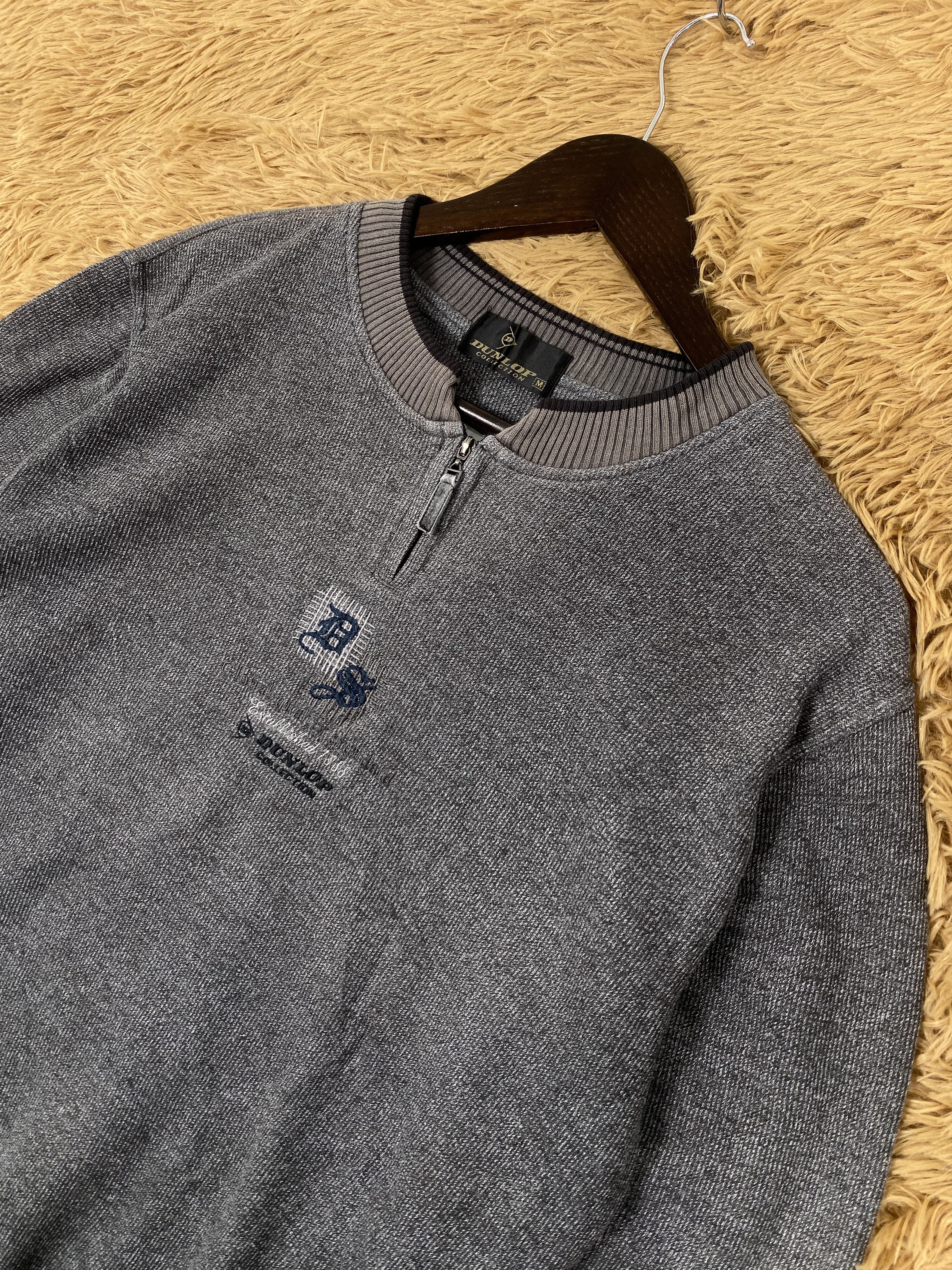 Dunlop Vintage Dunlop Half Zipper Sweatshirts PS0025 Size US S / EU 44-46 / 1 - 2 Thumbnail