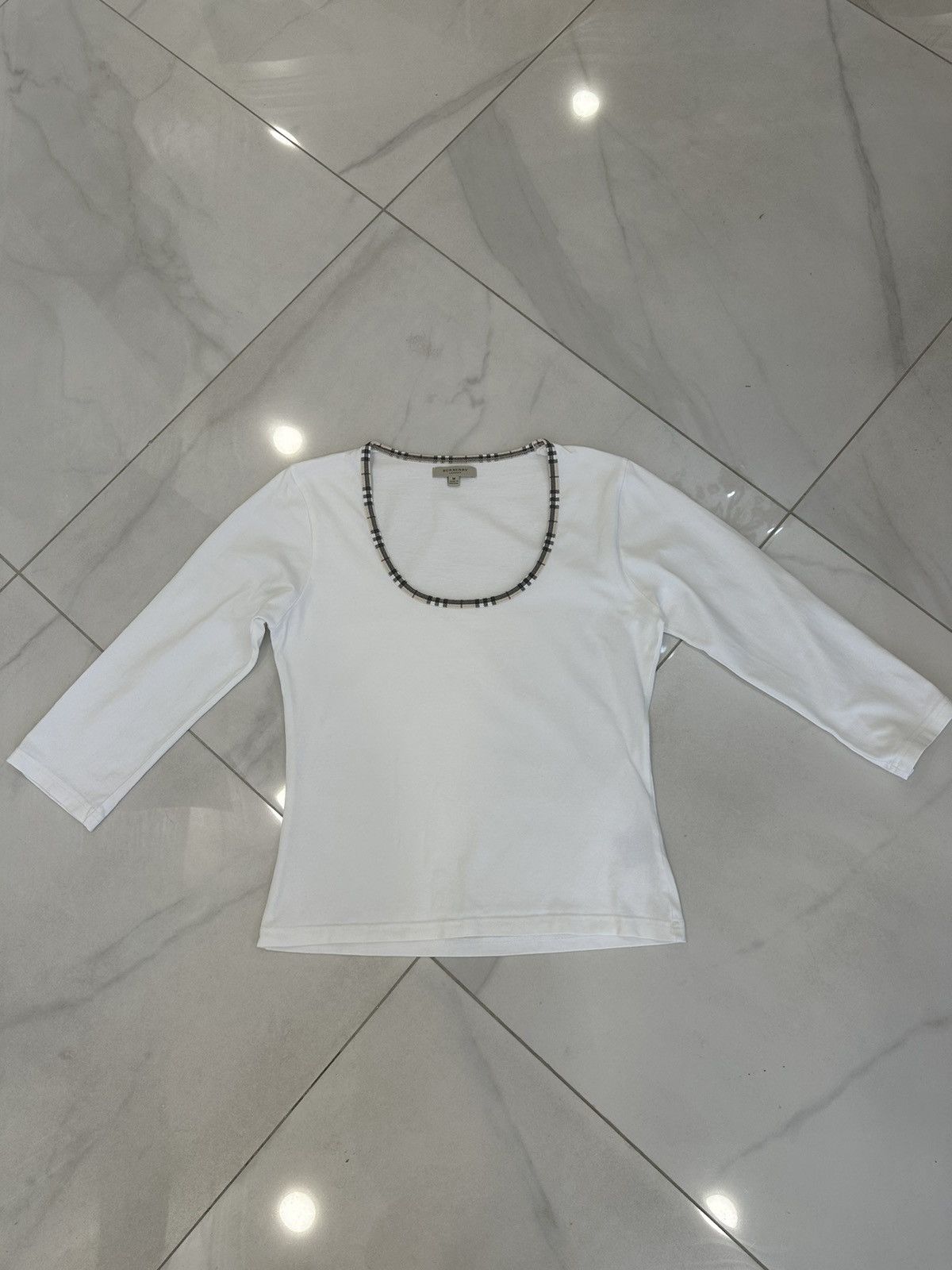 Burberry Burberry Womens Top 3/4 Sleeves Nova Check Size M / US 6-8 / IT 42-44 - 11 Thumbnail