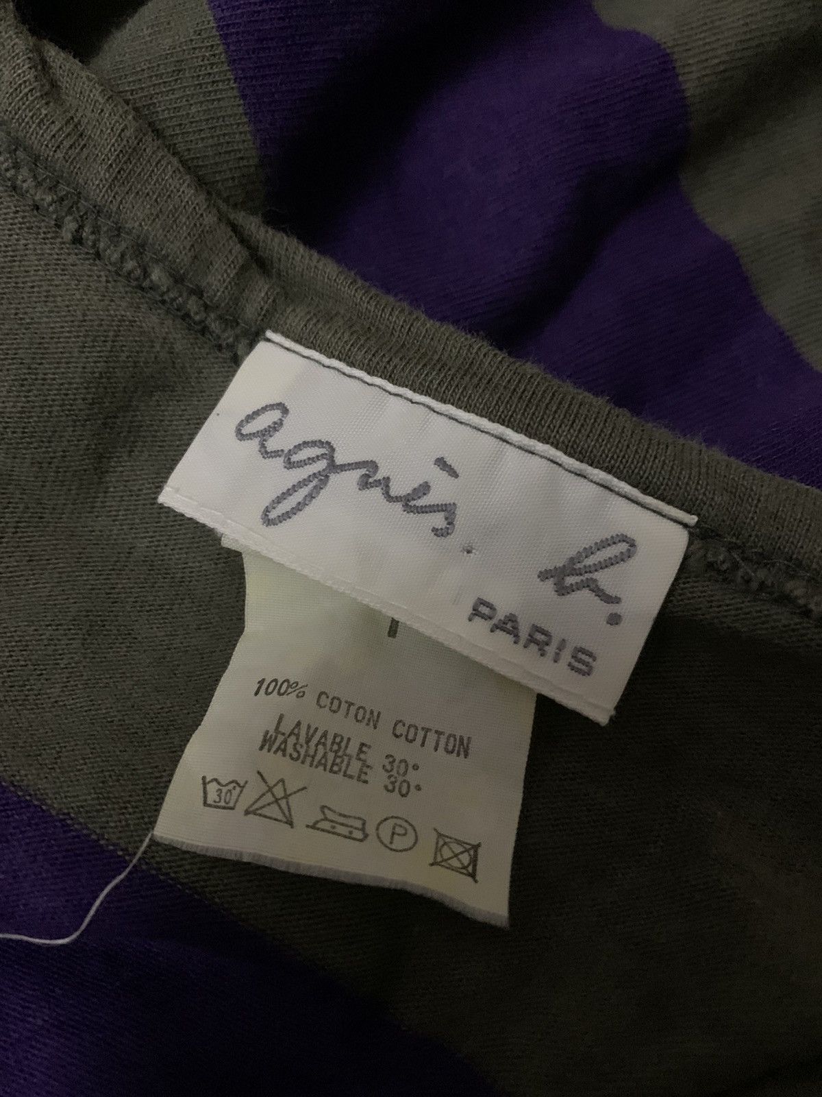 Yohji Yamamoto 💥Vtg Japanese Agnes b Stripe Shirt Size XS / US 0-2 / IT 36-38 - 5 Thumbnail