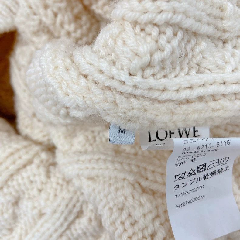 Loewe LOEWE White high collar sweater Size M / US 6-8 / IT 42-44 - 7 Thumbnail