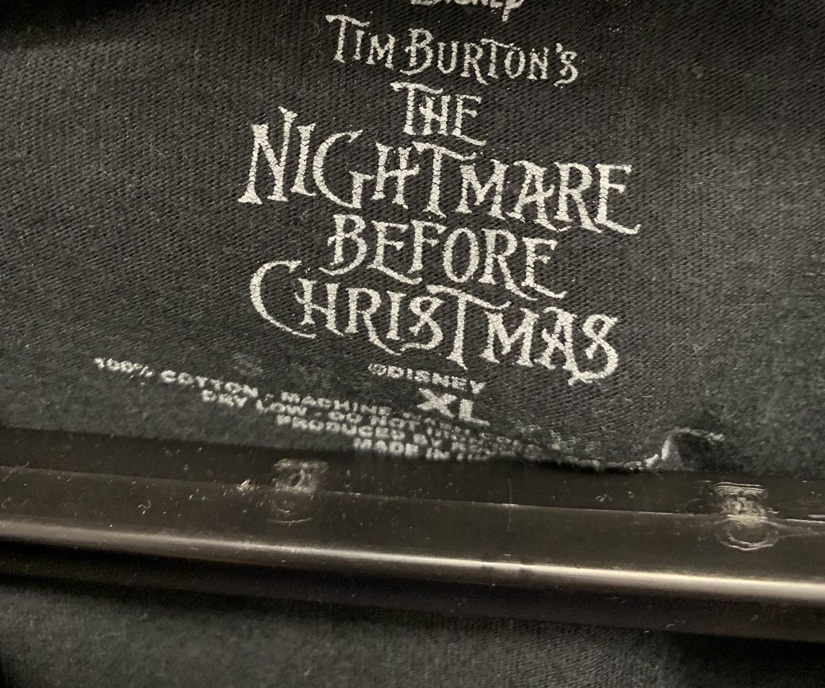 Cartoon Network The nightmare before Christmas vintage black t-shirt Xl Size US XL / EU 56 / 4 - 6 Thumbnail
