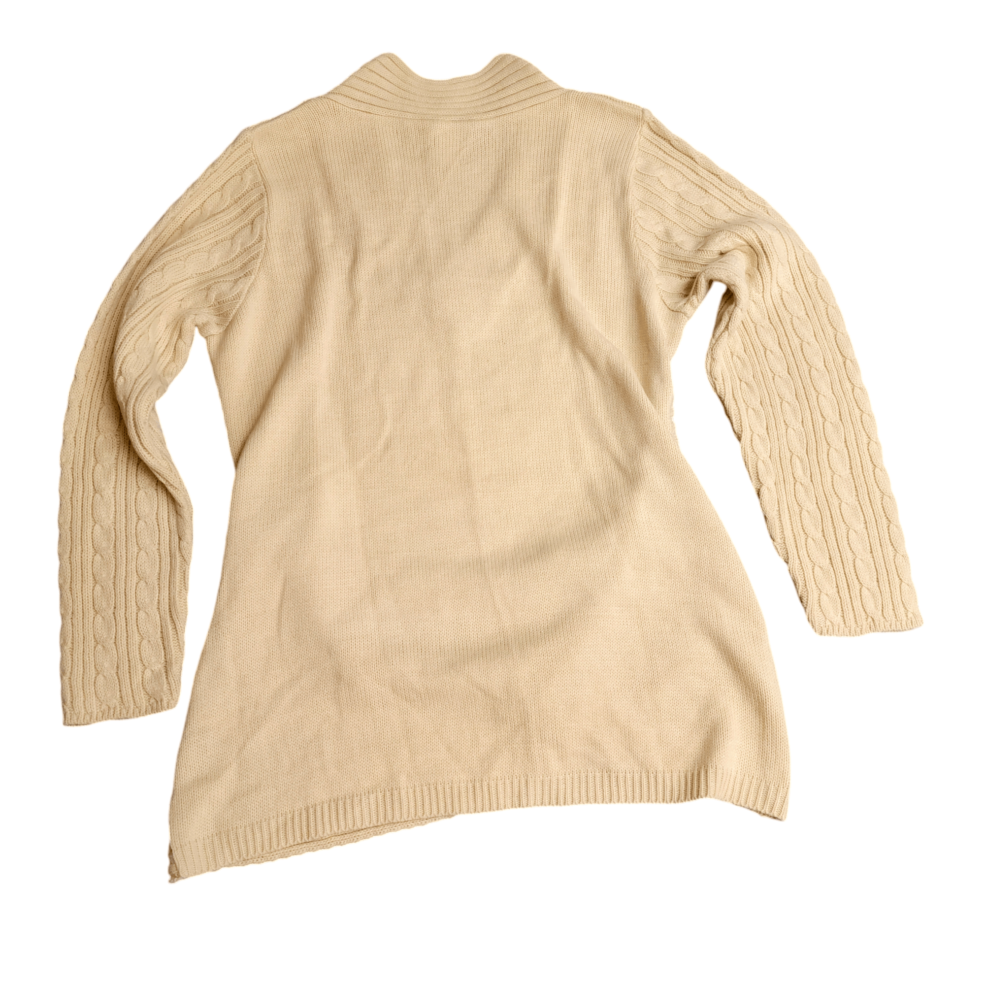 Venus Venus Neutral Tan Sexy Cable Knit Sweater NEW Size L / US 10 / IT 46 - 5 Thumbnail