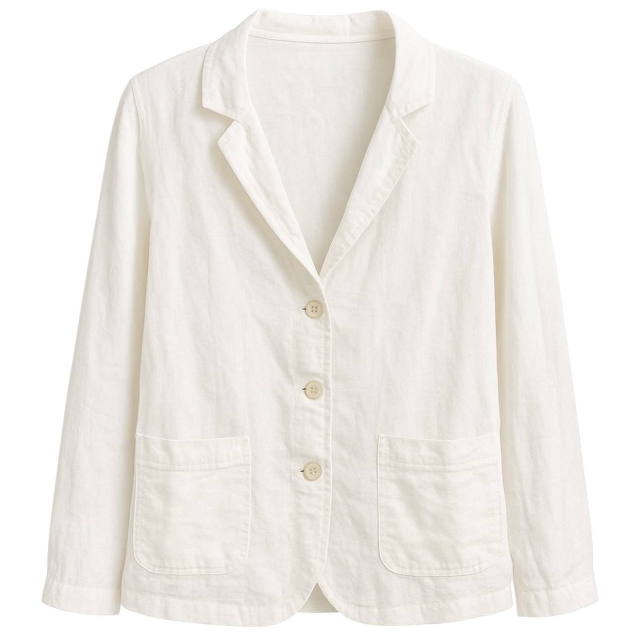 Japanese Brand GRIZAS LINEN WHITE RELAXED FIT BLAZER JACKET JAPANESE SIZE L Size L / US 10 / IT 46 - 1 Thumbnail