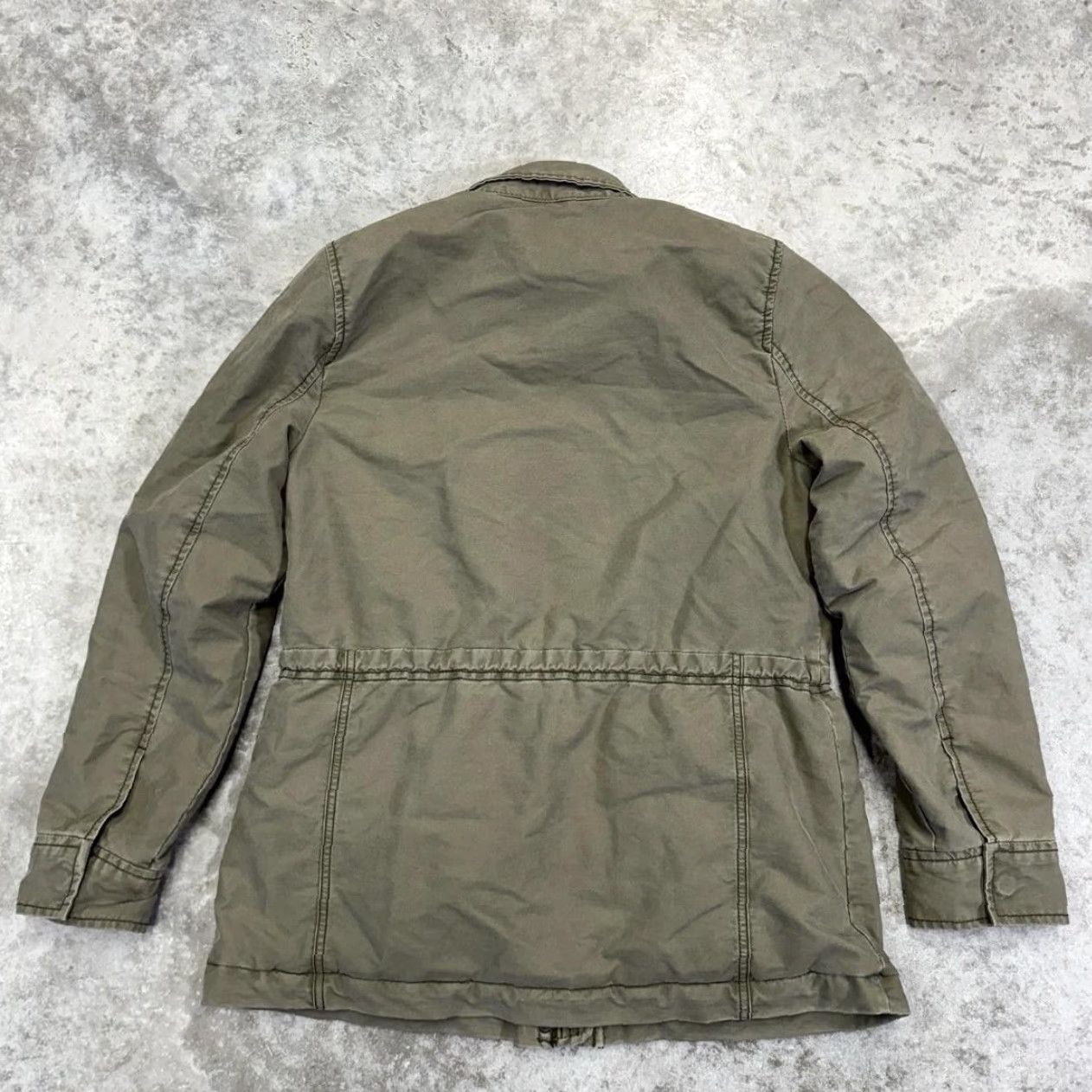 Abercrombie & Fitch Abercrombie & Fitch Jacket Womens Medium Green Field Coat Sherpa Lined Pockets Military Jacket Size M / US 6-8 / IT 42-44 - 5 Thumbnail