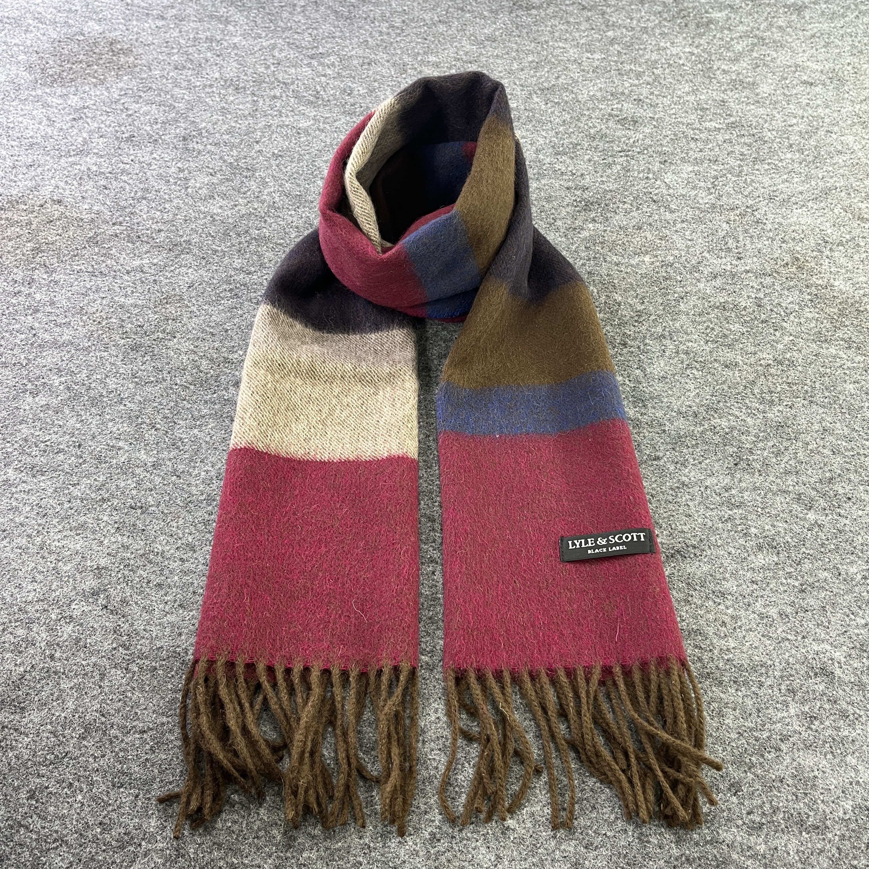 Lyle & Scott × Vintage Lyle & Scott Scarf / Muffler / Neckwear T760 Size ONE SIZE - 1 Thumbnail