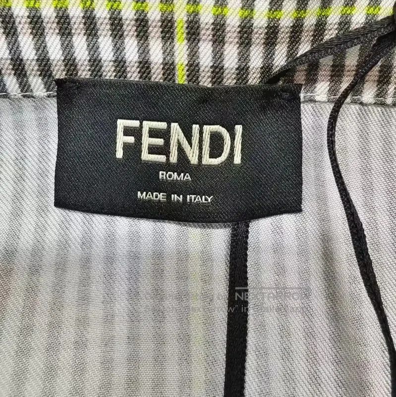Fendi Fendi Gray Short Sleeve Men's Shirt . Size US L / EU 52-54 / 3 - 4 Thumbnail