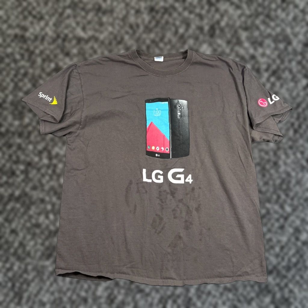 Vintage VINTAGE LG T-Shirt Mens XL Gray 2000s Tech Cell Phones Logo Graphic Short Sleeve Casual Size US XL / EU 56 / 4 - 1 Thumbnail