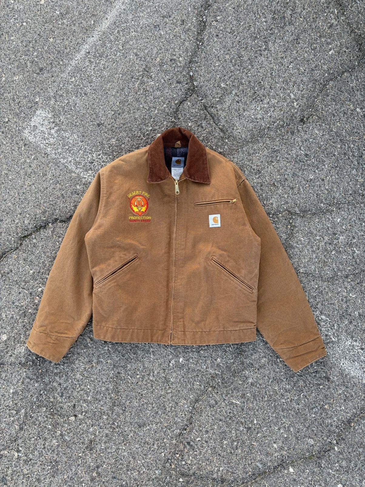 Carhartt Vinage Carhartt Detroit Jacket J01 DESERT FIRE SAFETY Size US M / EU 48-50 / 2 - 1 Thumbnail