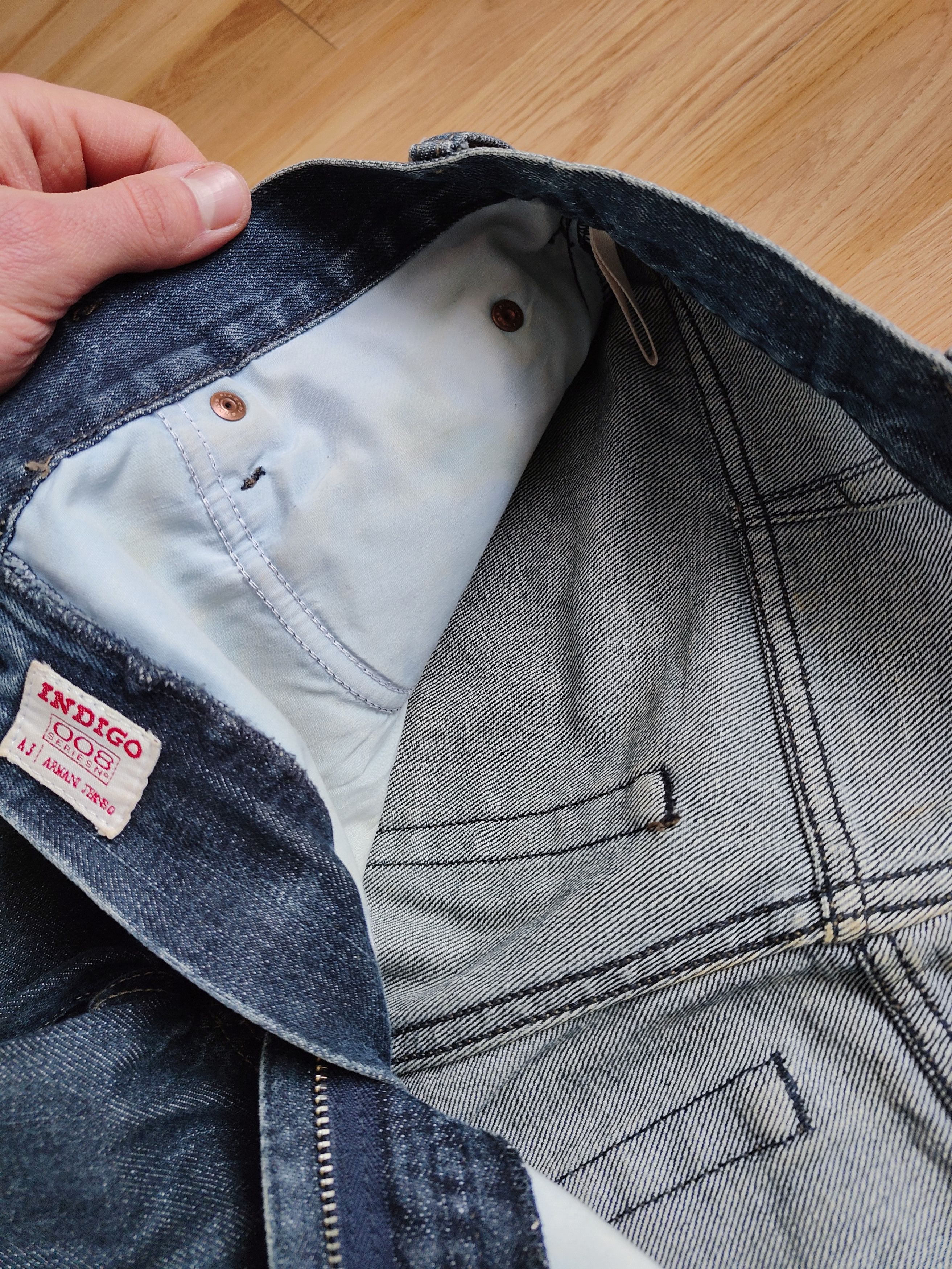 Giorgio Armani Vintage Armani Jeans Indigo 008 Series giorgio armani Size US 32 / EU 48 - 10 Thumbnail