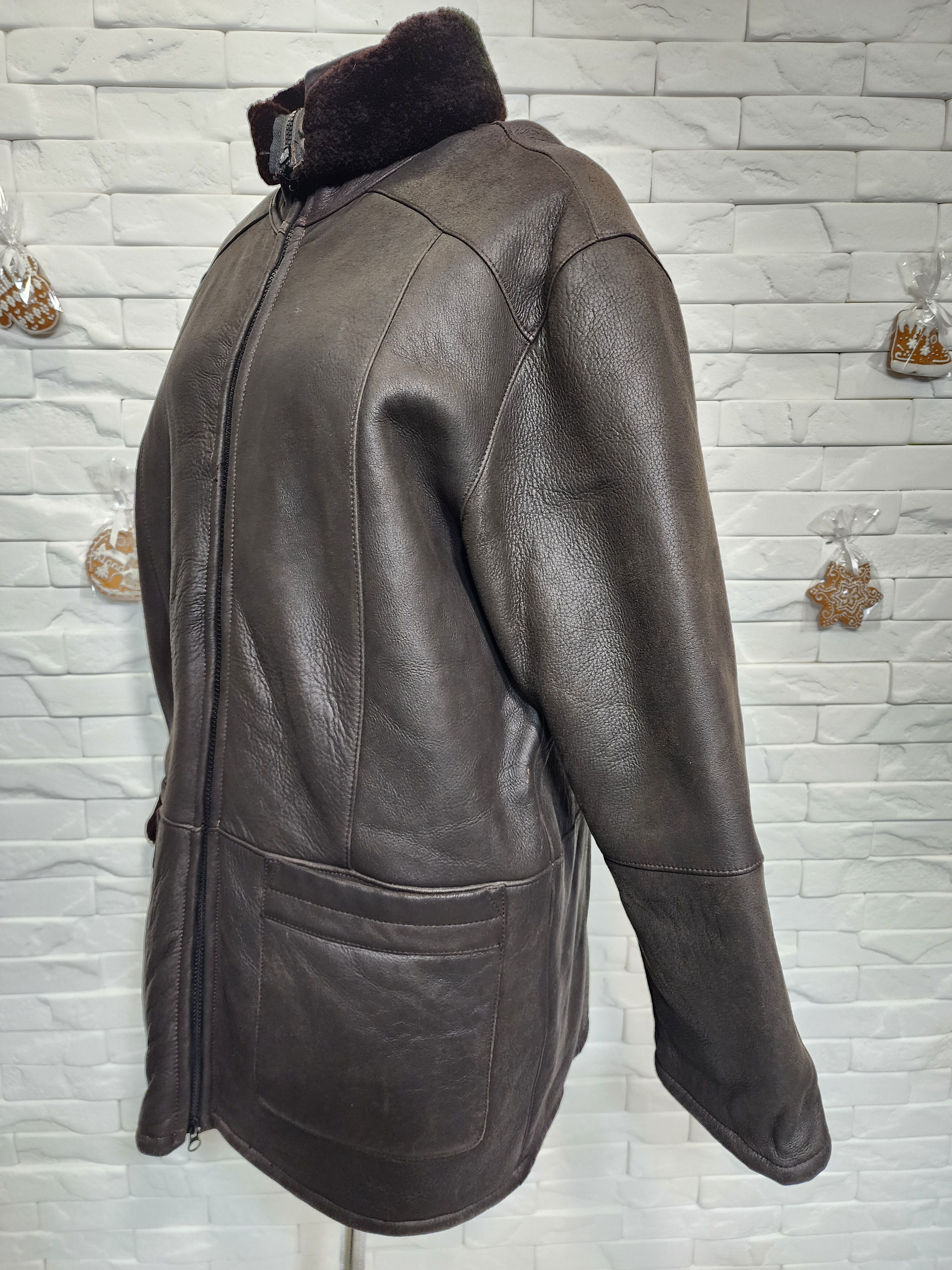Furla Women's Brown Sheepskin Coat: Genuine Fur Size XXL / US 16-18 / IT 52-54 - 2 Thumbnail