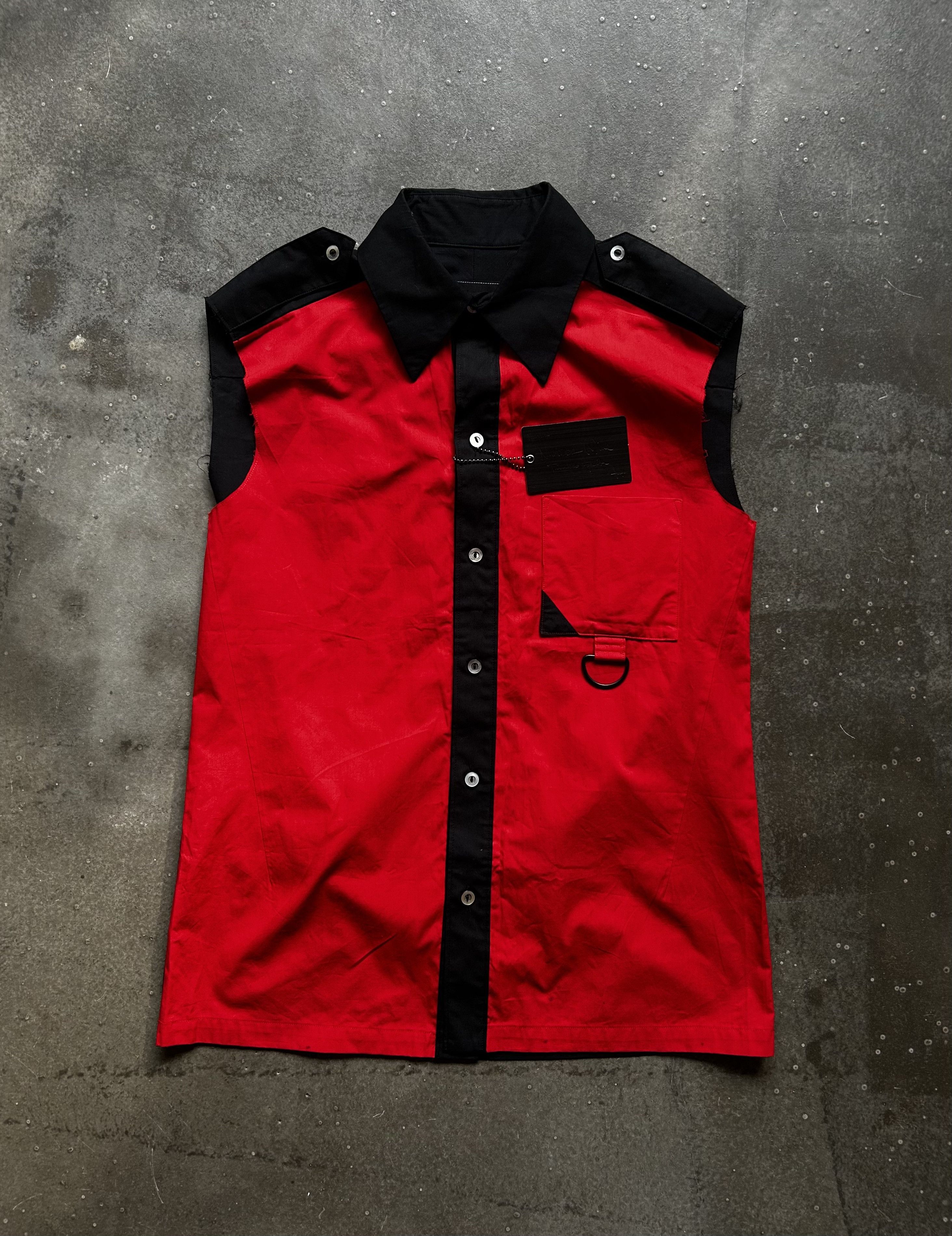 Number (N)ine Number (N)ine 04 Dream Red Black Vest Shirt Size US M / EU 48-50 / 2 - 1 Thumbnail
