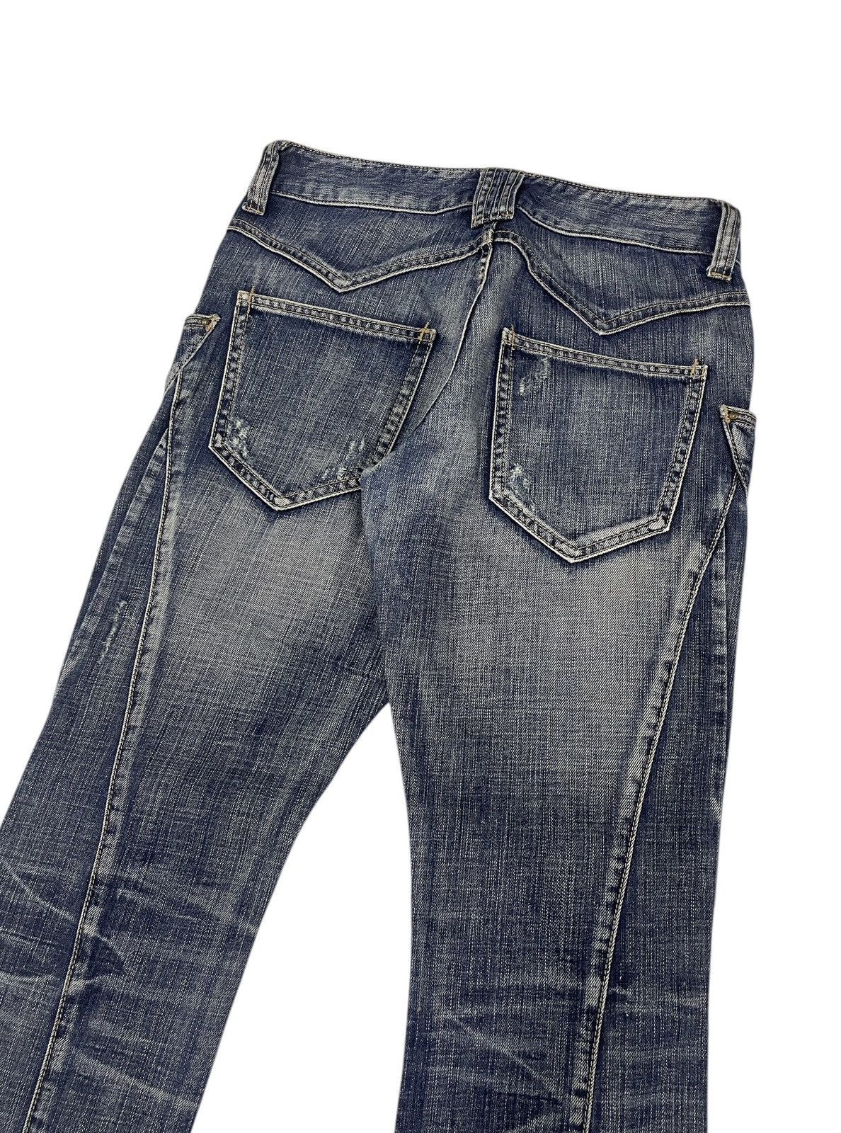 Le Grande Bleu (L.G.B.) Michel Klein Homme Japan Flare Jeans Size US 30 / EU 46 - 6 Thumbnail