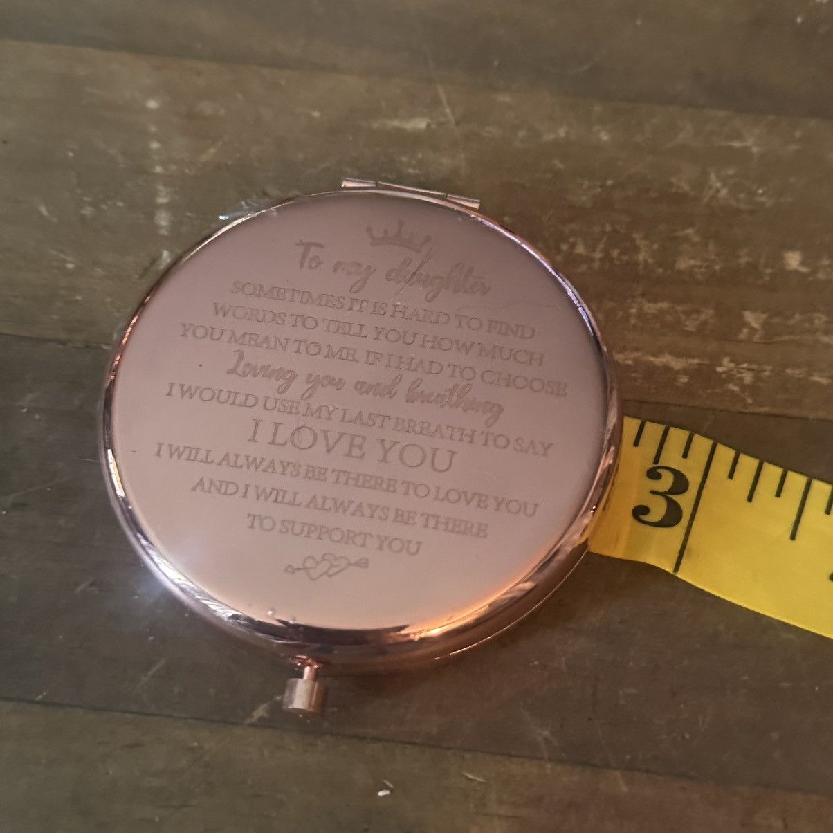 Other To My Daughter rose gold compact mirror Size ONE SIZE - 2 Thumbnail