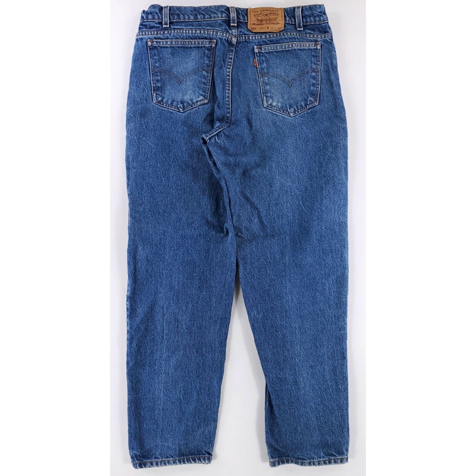 Levi's Levi's 550 VTG 90s Jeans Blue Zip Fly Orange Tab Mens 34 x 30 34 x 29 Actual Bags Jeans Mens Blue 90s VTG 550 Levis Size US 34 / EU 50 - 6 Thumbnail