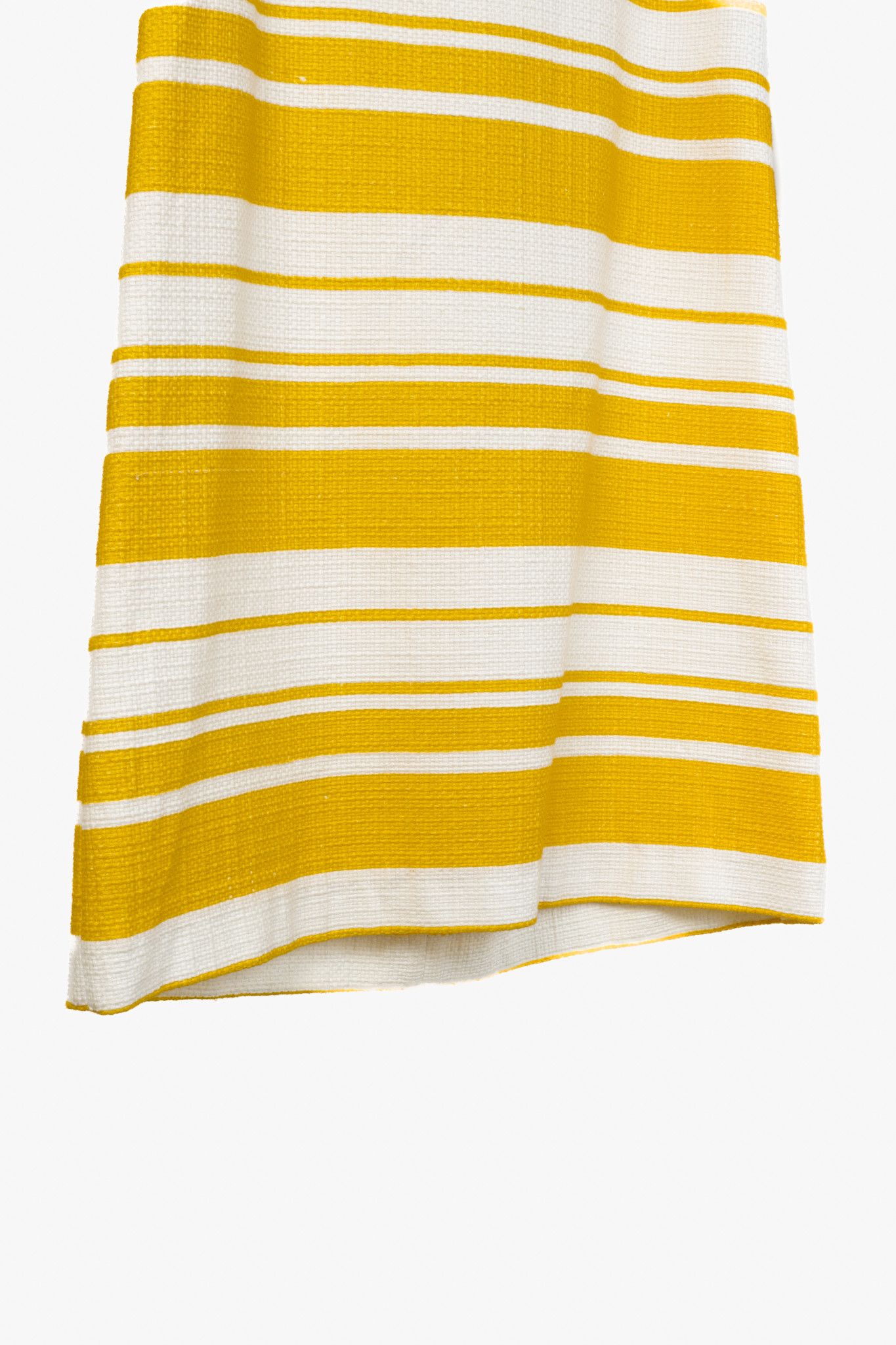 Dolce & Gabbana Dolce & Gabbana Yellow and White Striped Jacquard Mini Dress Size M / US 6-8 / IT 42-44 - 6 Thumbnail