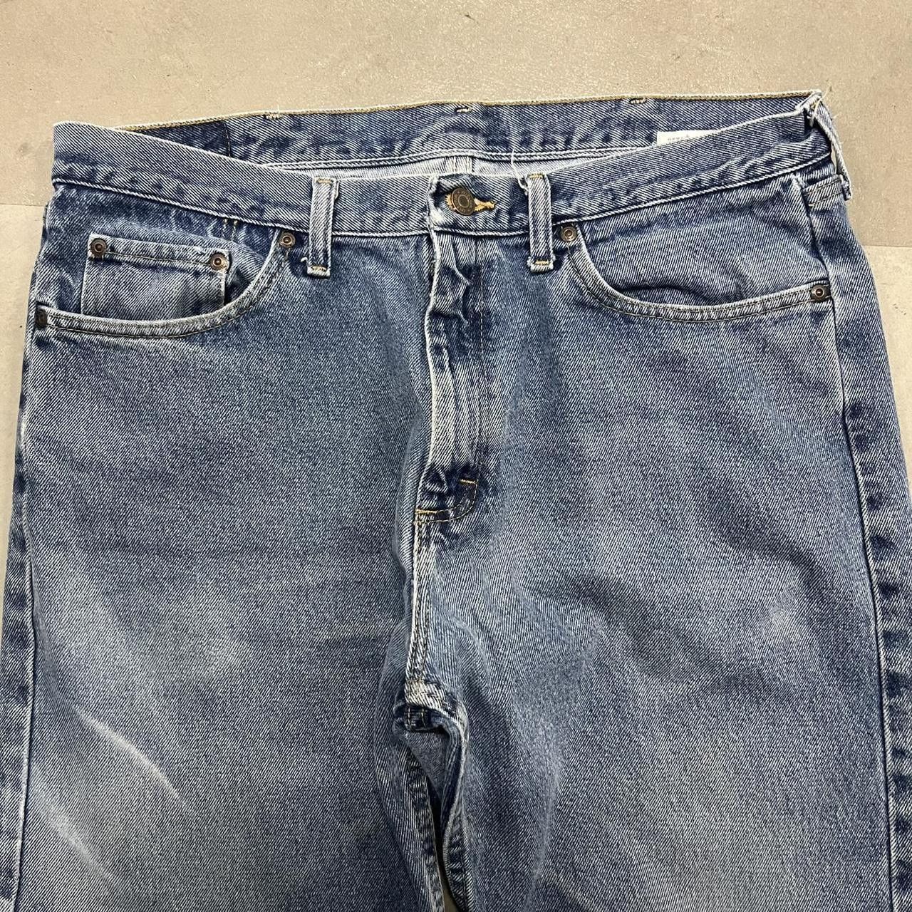 Vintage Crazy Vintage Y2K/2000s Baggy Skater Essential Workwear Medium Wash Blue Denim Jeans! Size US 36 / EU 52 - 4 Thumbnail