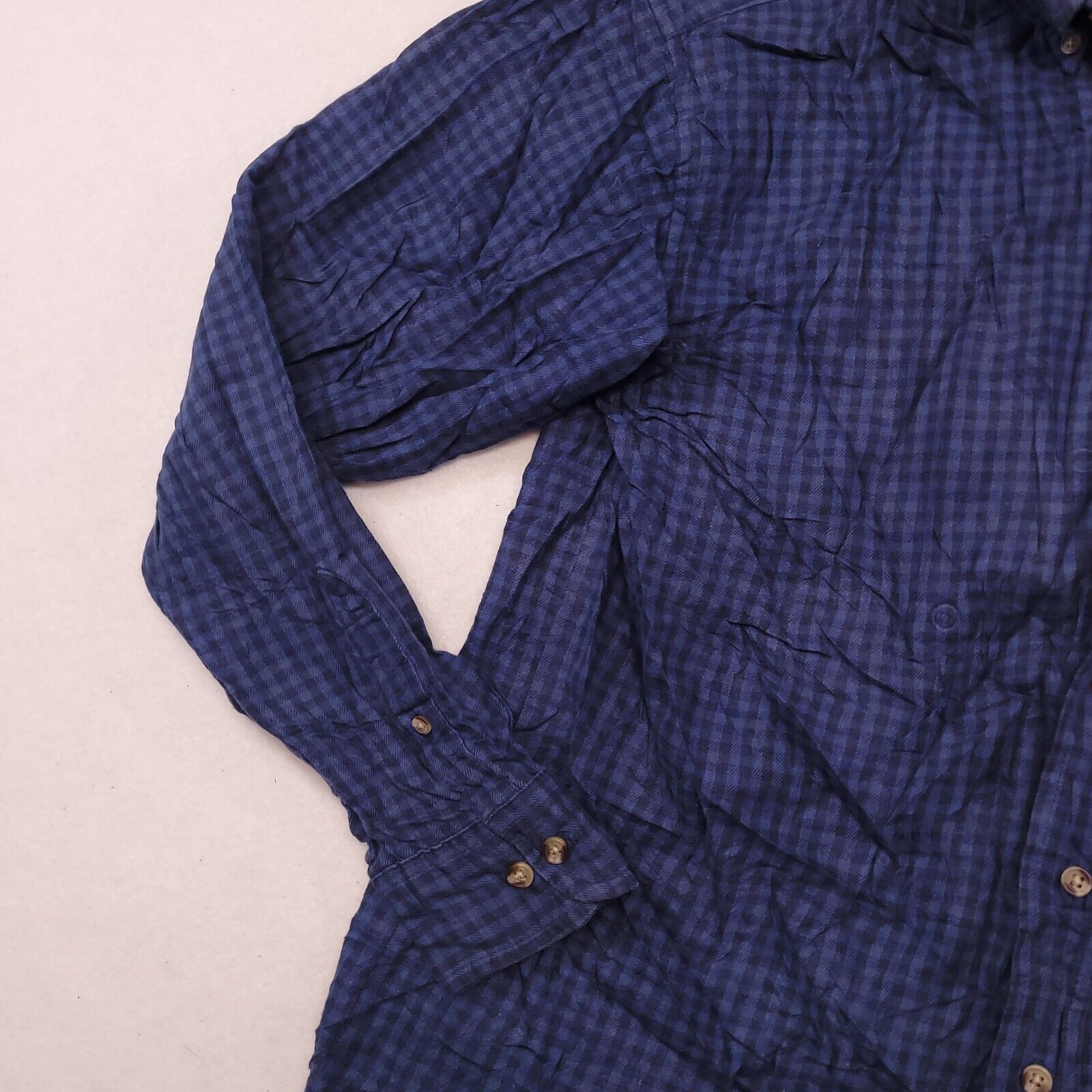 David Taylor David Taylor Gingham Flannel Button Up Shirt Men Size M Blue Size US M / EU 48-50 / 2 - 6 Thumbnail