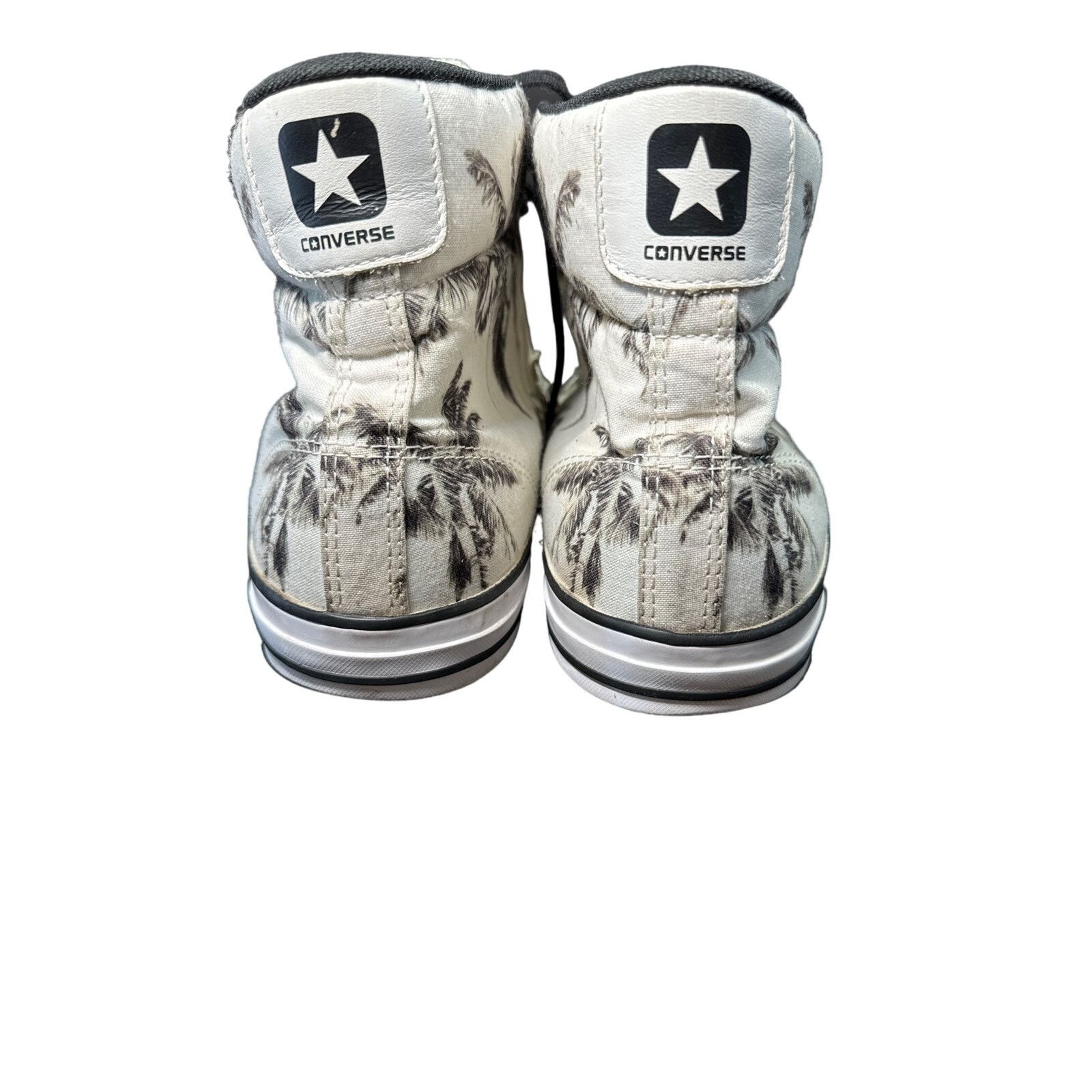 Converse Converse white Hi Top Canvas Sneakers palm trees men sz 12 Size US 12 / EU 45 - 4 Thumbnail