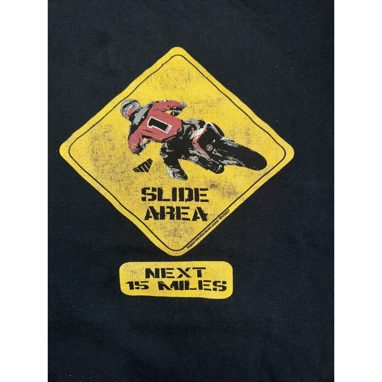 Vintage Vintage Motocross T-Shirt Black Large 21x27 Size US L / EU 52-54 / 3 - 2 Thumbnail
